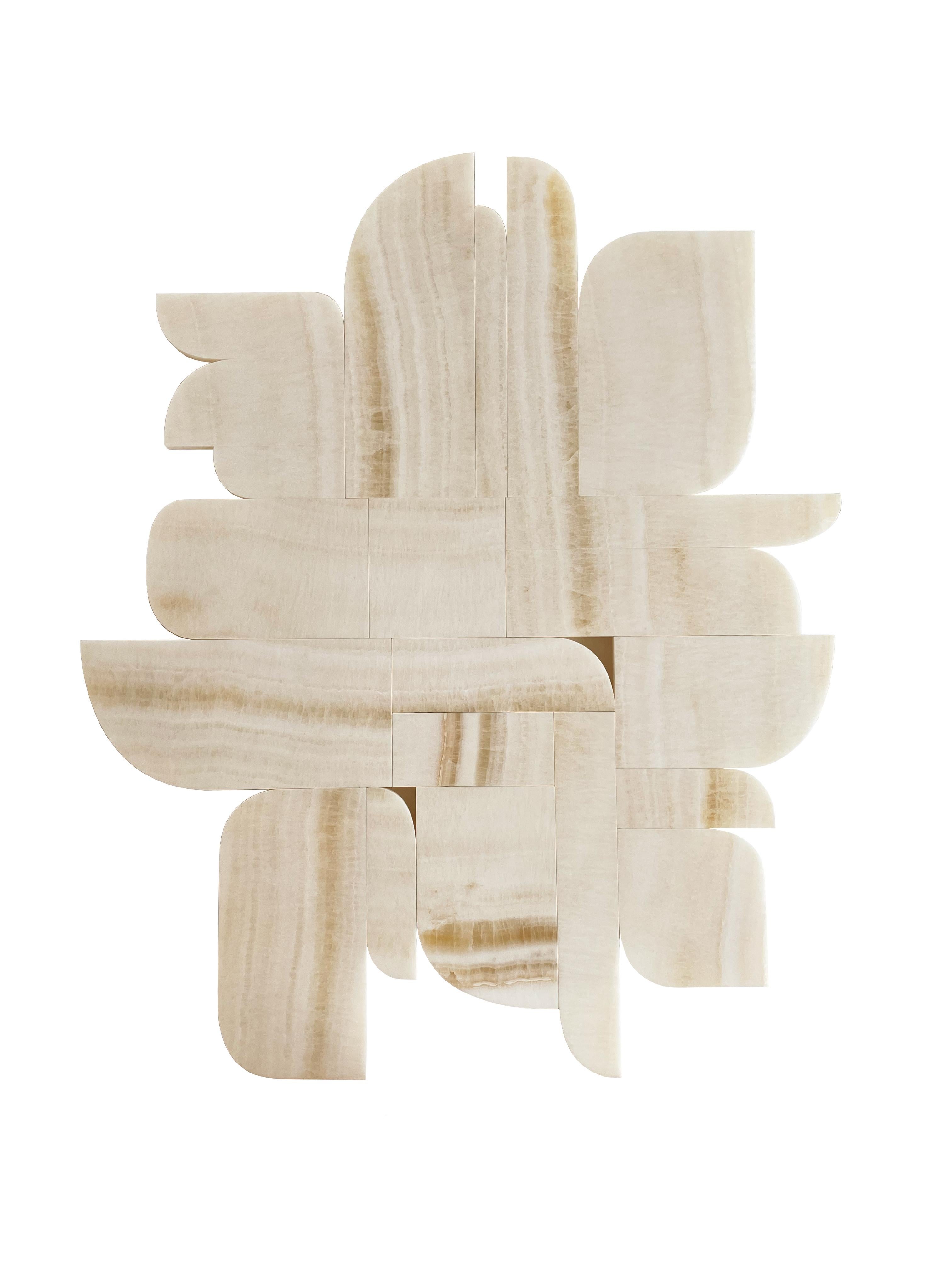 XXIe siècle et contemporain Sculpture murale Elements Stone n°001 d'Eline Baas