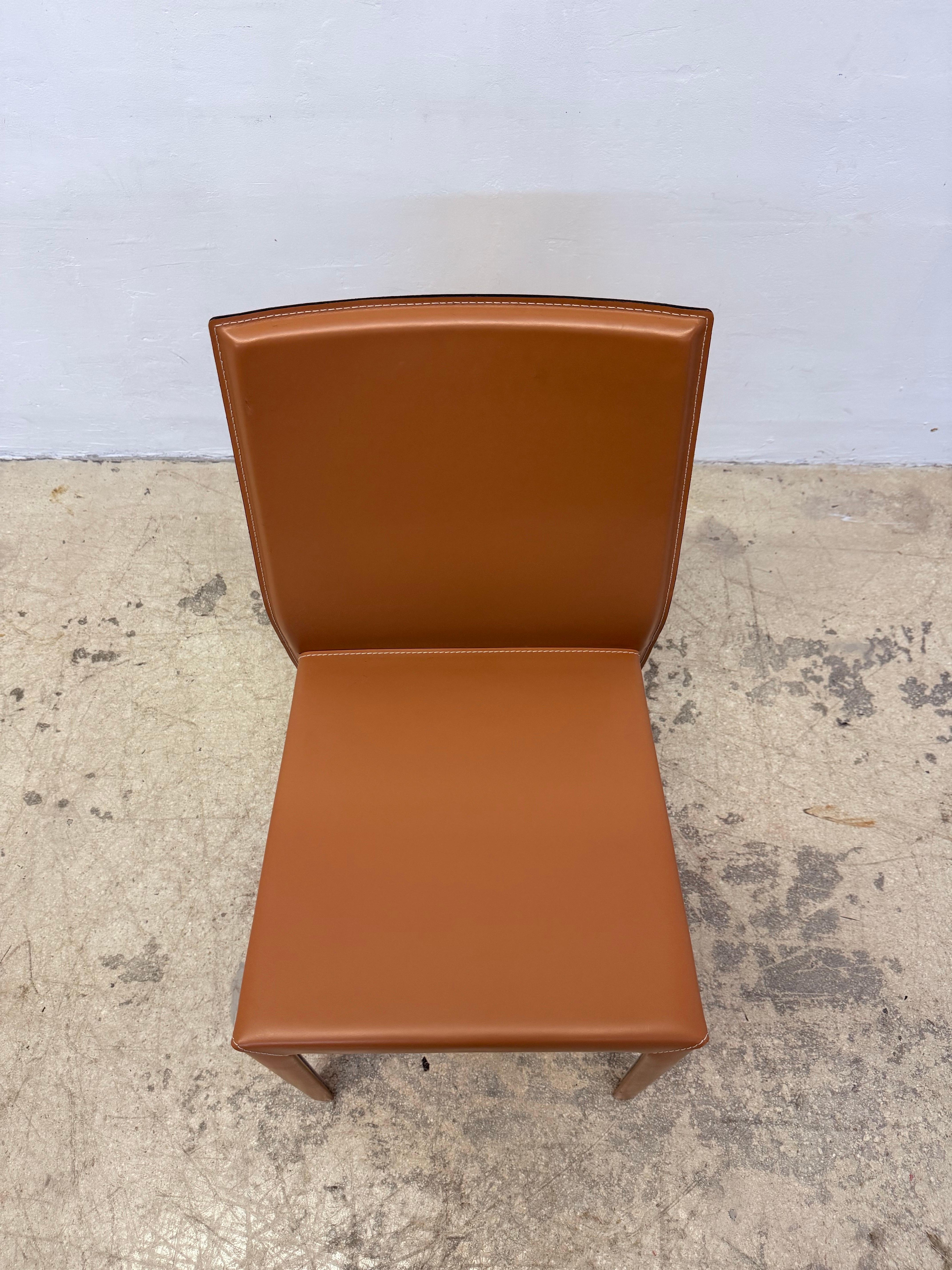 Sillas de comedor de piel 