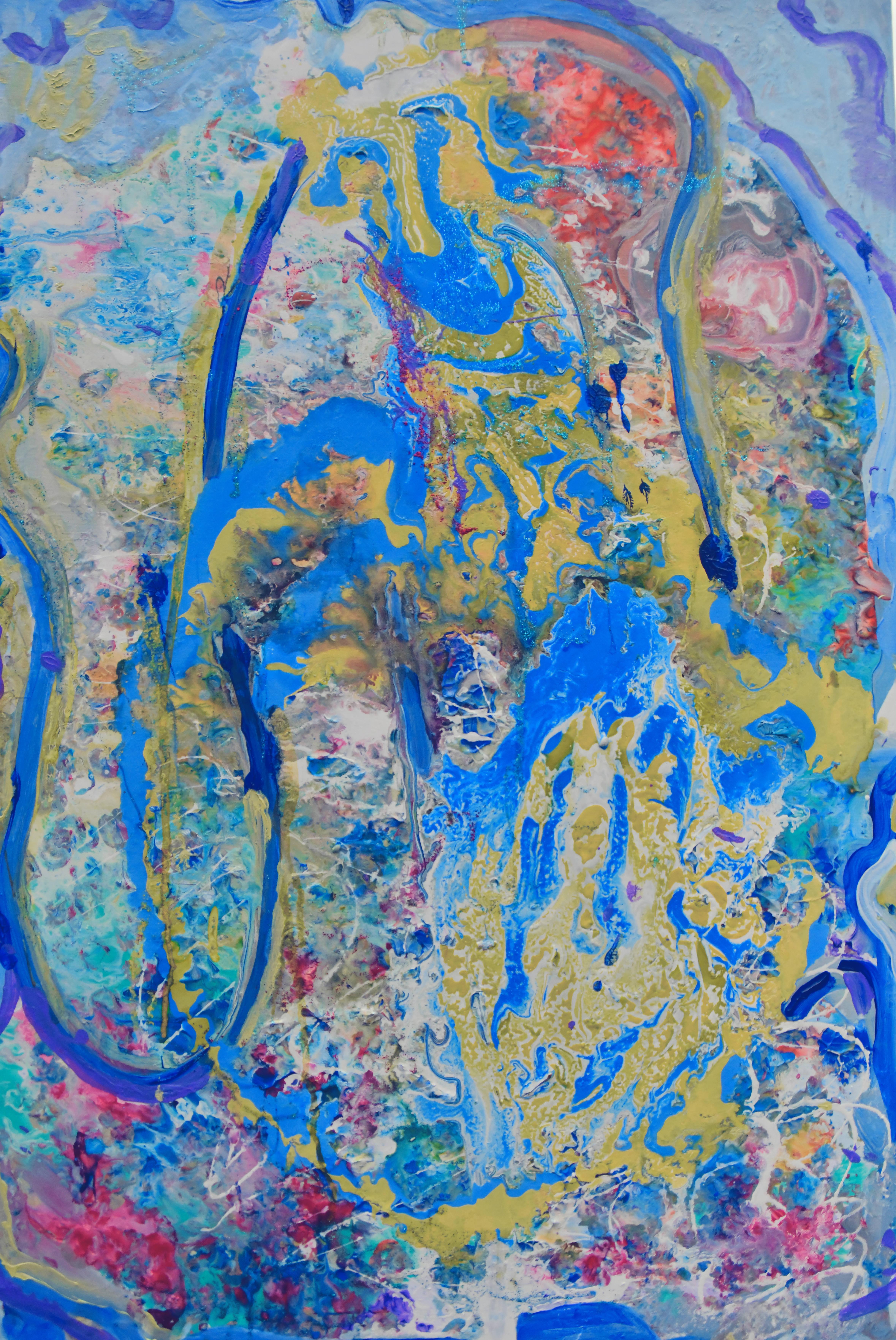 Elena Bandurka Abstract Painting - Colours of life