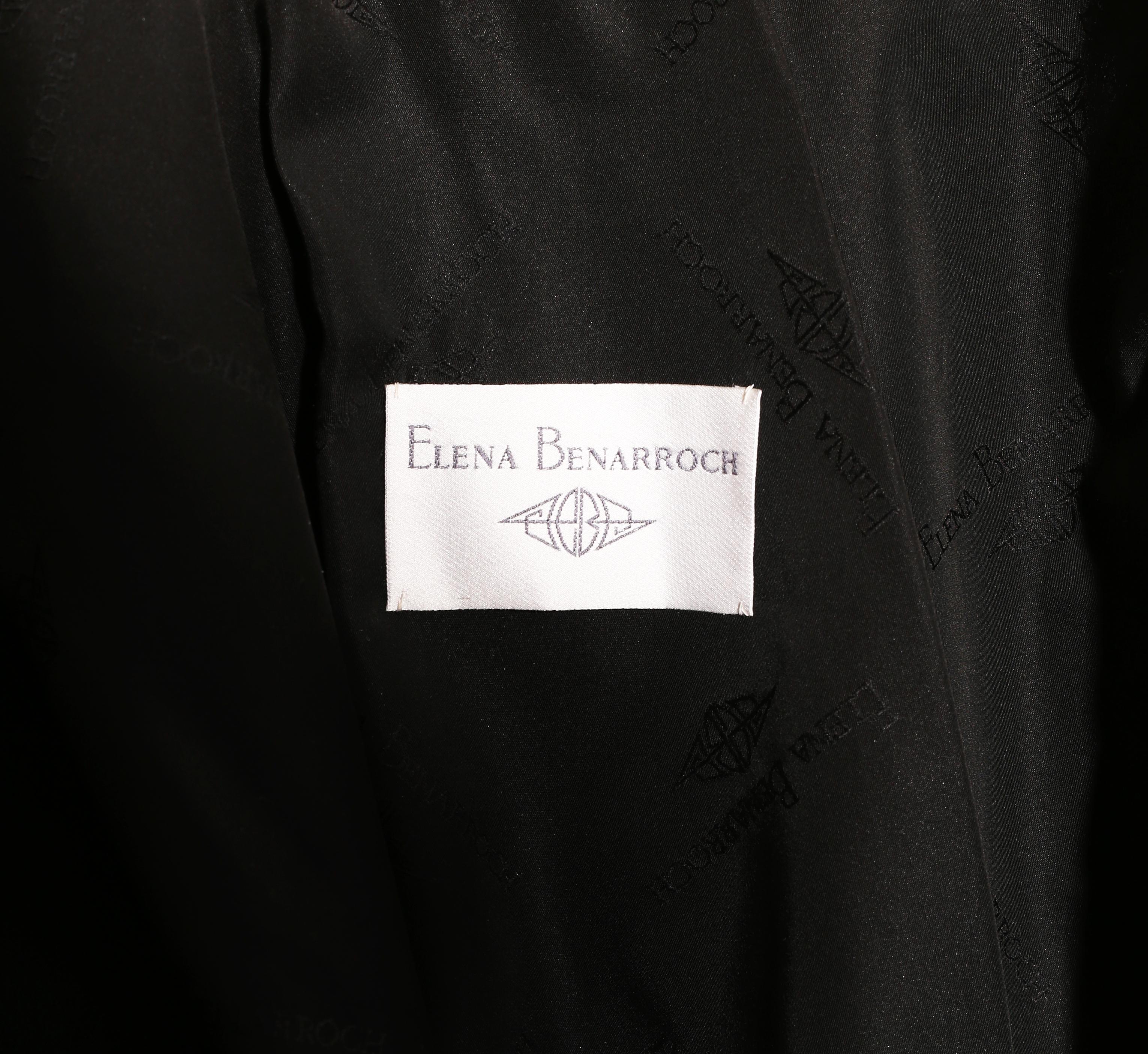Elena Benarroch Black Persian Lamb Astrakhan three quarters Fur Coat  In Good Condition In  Bilbao, ES