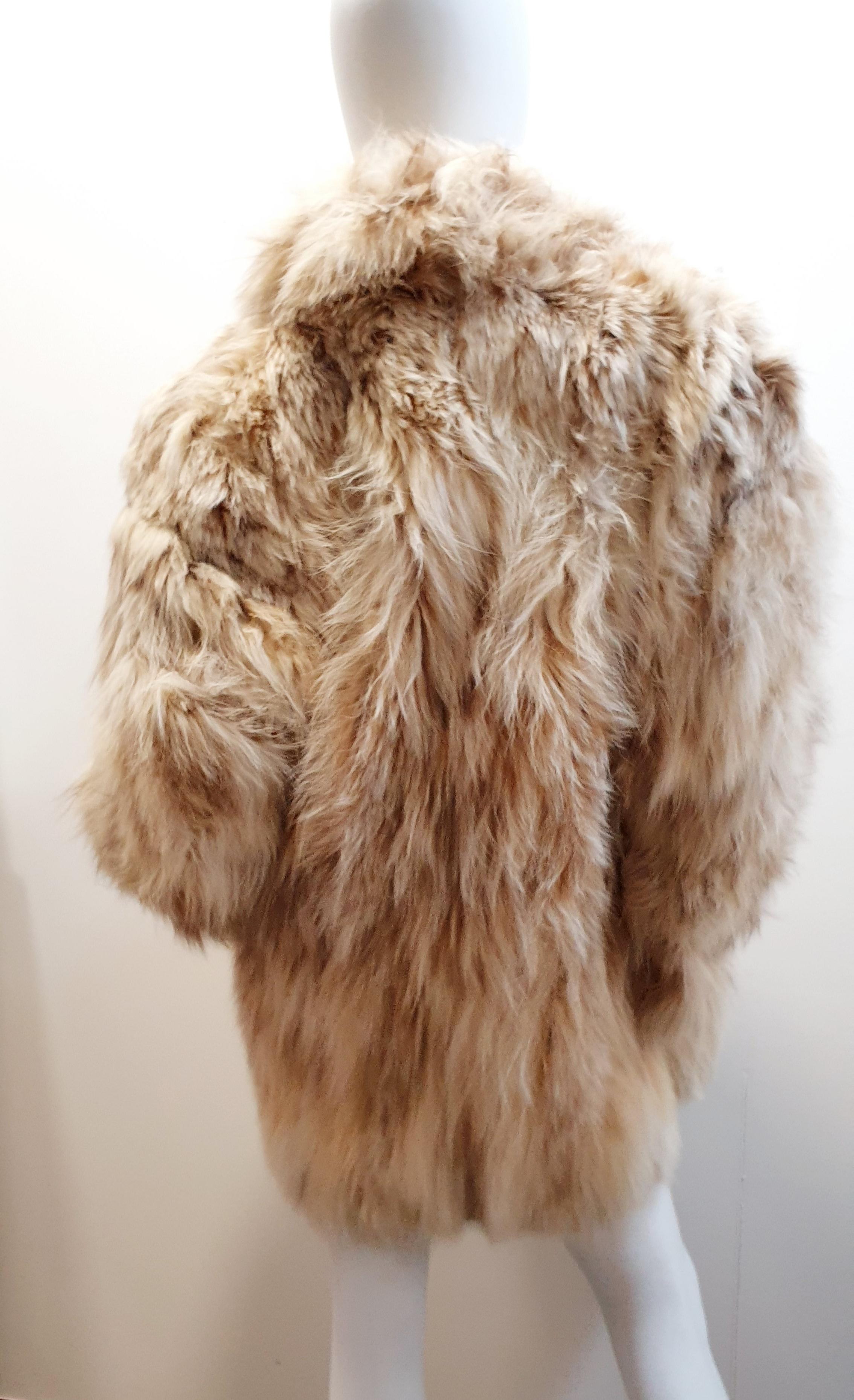 Elena Benarroch white lavish lynx fur coat In Good Condition In  Bilbao, ES