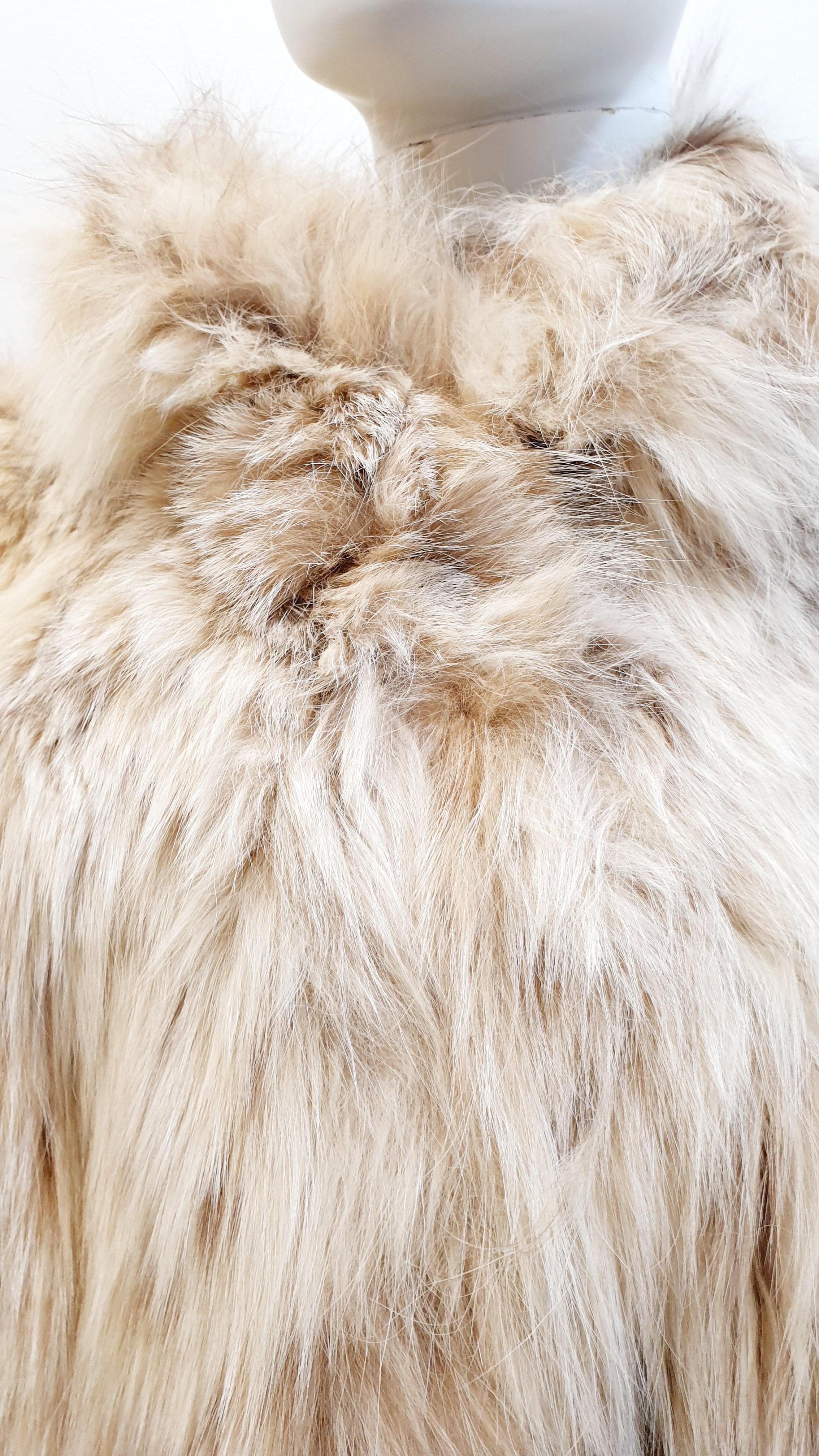 Elena Benarroch white lavish lynx fur coat 1
