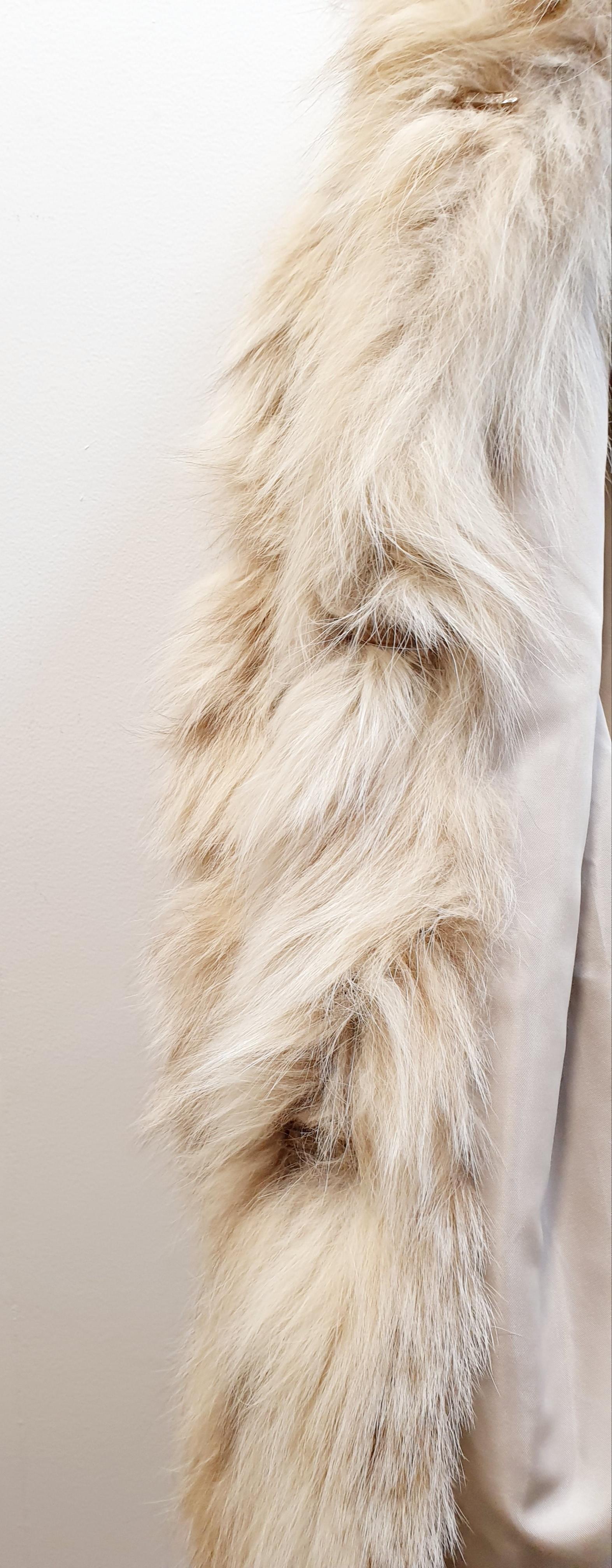 Elena Benarroch white lavish lynx fur coat 3
