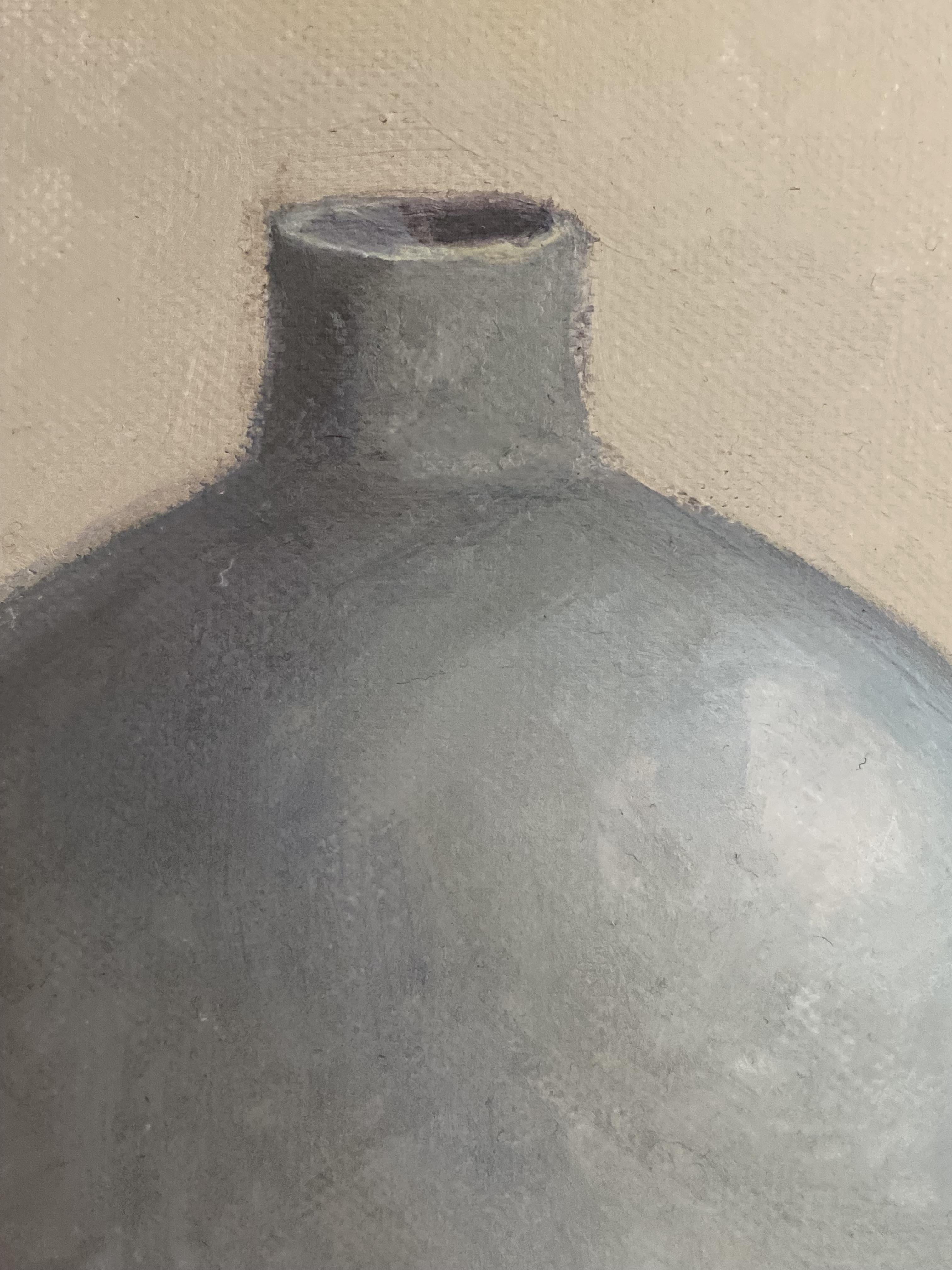 Nach der Blüte, zeitgenössisches Stillleben, Öl auf Leinwand, Kunst, Minimalismus (Braun), Still-Life Painting, von Elena Bulatova