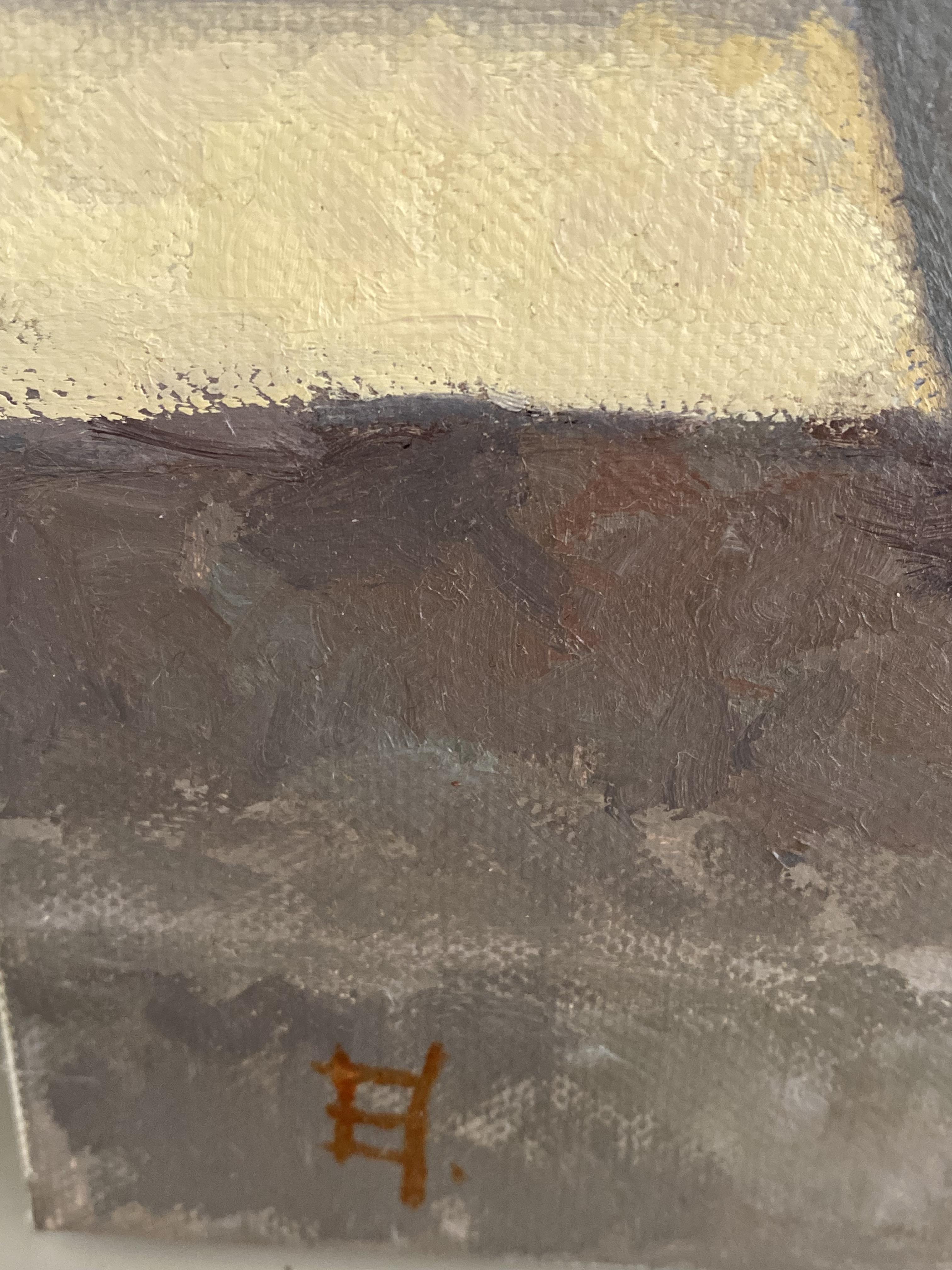 Nach der Blüte, zeitgenössisches Stillleben, Öl auf Leinwand, Kunst, Minimalismus im Angebot 2