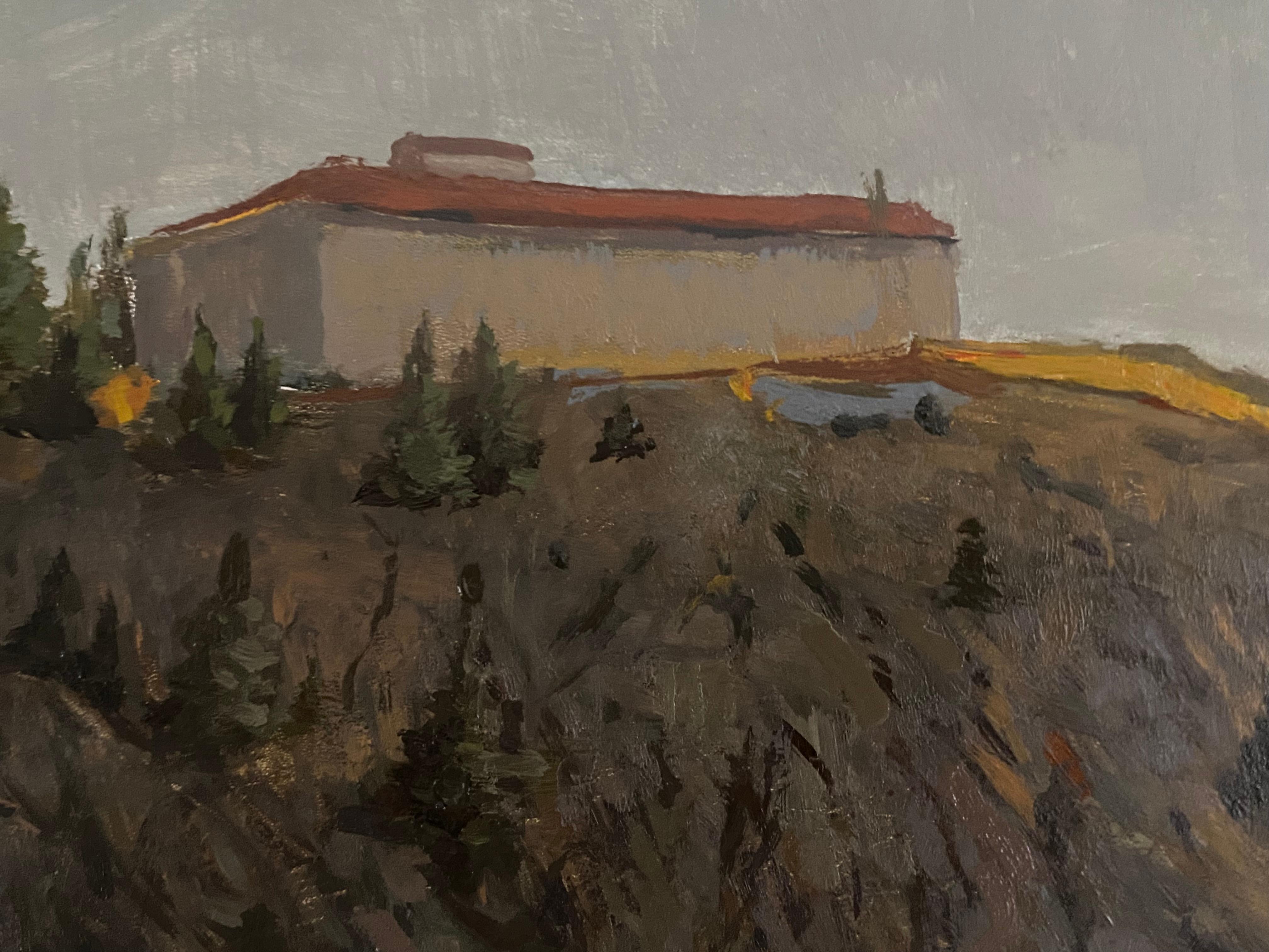 Deutsche Landschaft, Kehlsteinhaus, Alpen, Ölgemälde, Bildende Kunst, Berghaus im Angebot 8