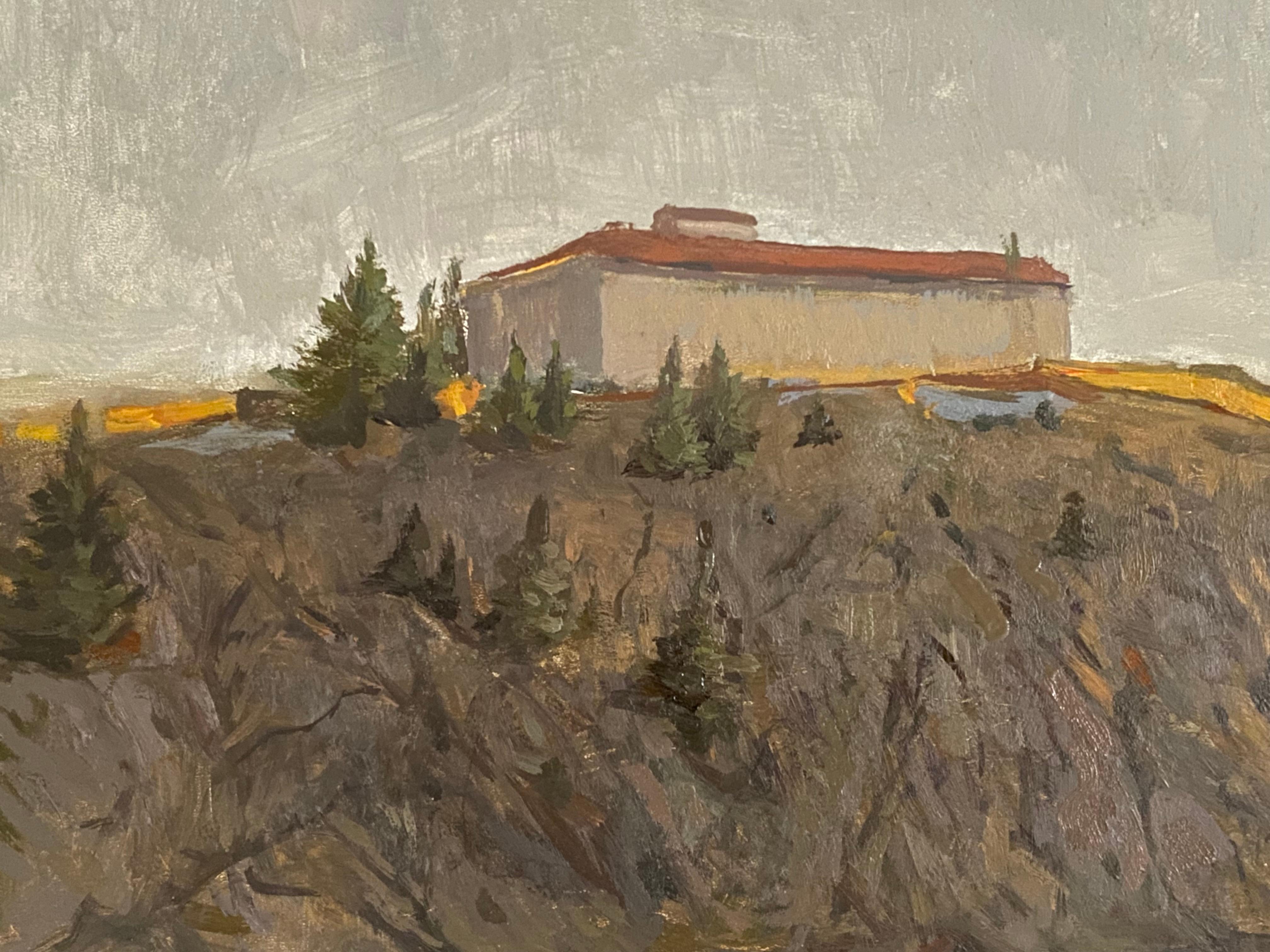 Deutsche Landschaft, Kehlsteinhaus, Alpen, Ölgemälde, Bildende Kunst, Berghaus im Angebot 9