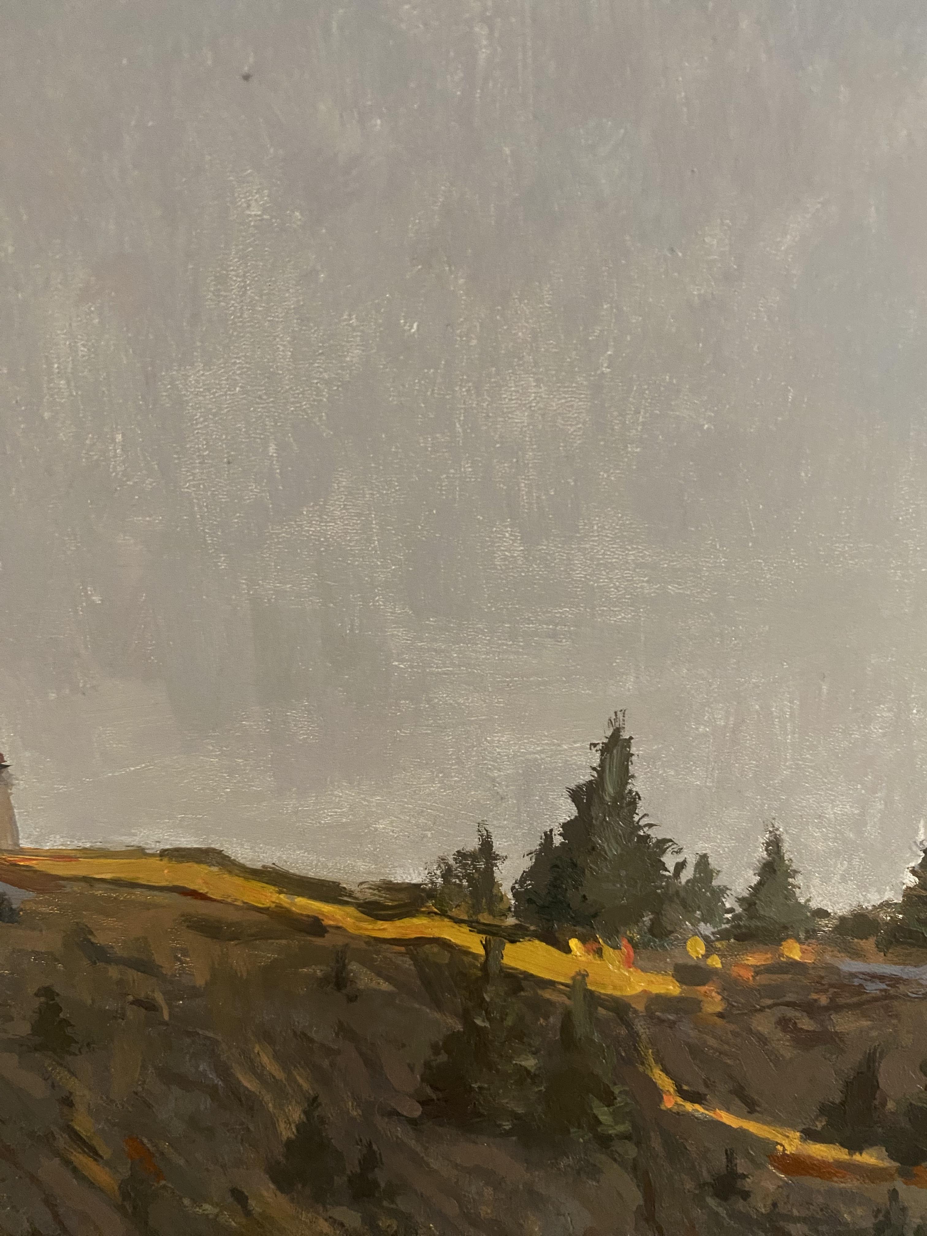 Deutsche Landschaft, Kehlsteinhaus, Alpen, Ölgemälde, Bildende Kunst, Berghaus (Impressionismus), Painting, von Elena Bulatova