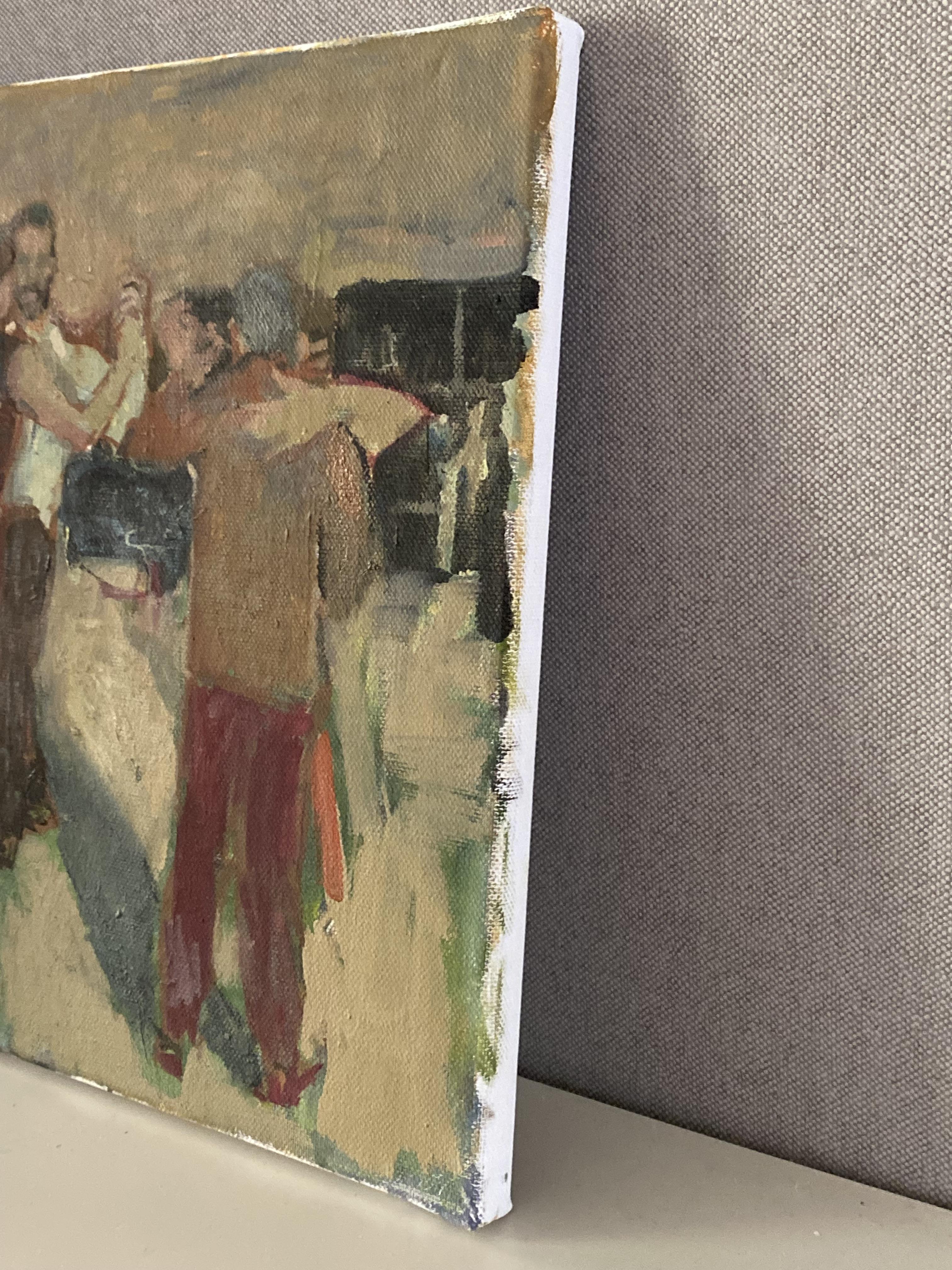 Inside the Tango, Tanz Kunst Öl Leinwand impressionistisch zeitgenössisch figurativ im Angebot 3