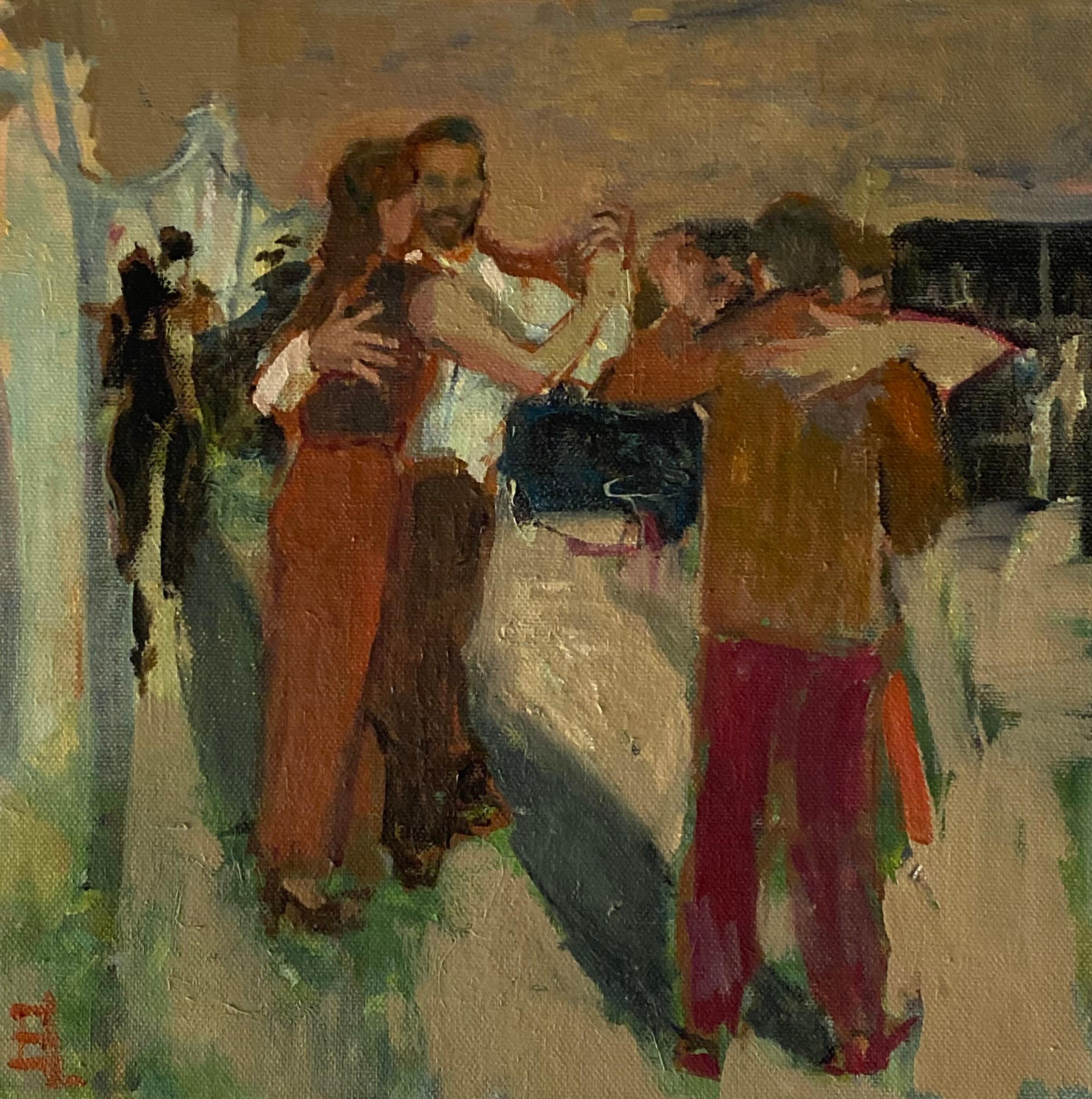 Inside the Tango, Tanz Kunst Öl Leinwand impressionistisch zeitgenössisch figurativ