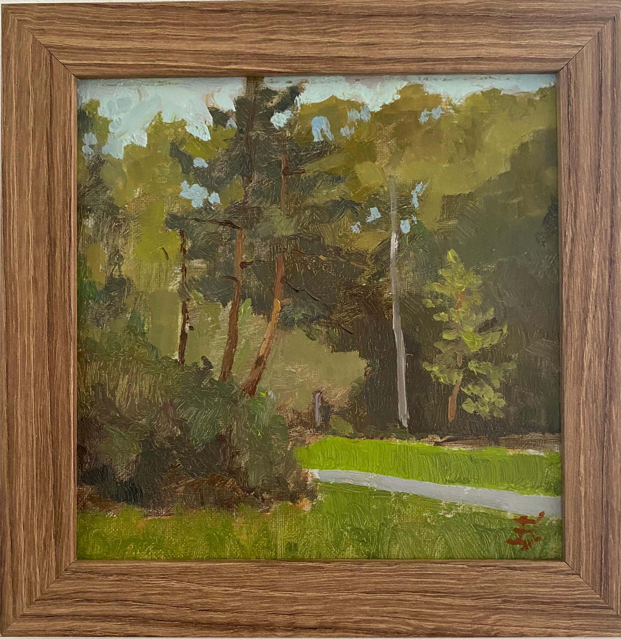 Landscape Painting Elena Bulatova - En dehors du bruit