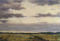 Quiet Horizon Landscape impressionist oil painting on canvas fine art tradition