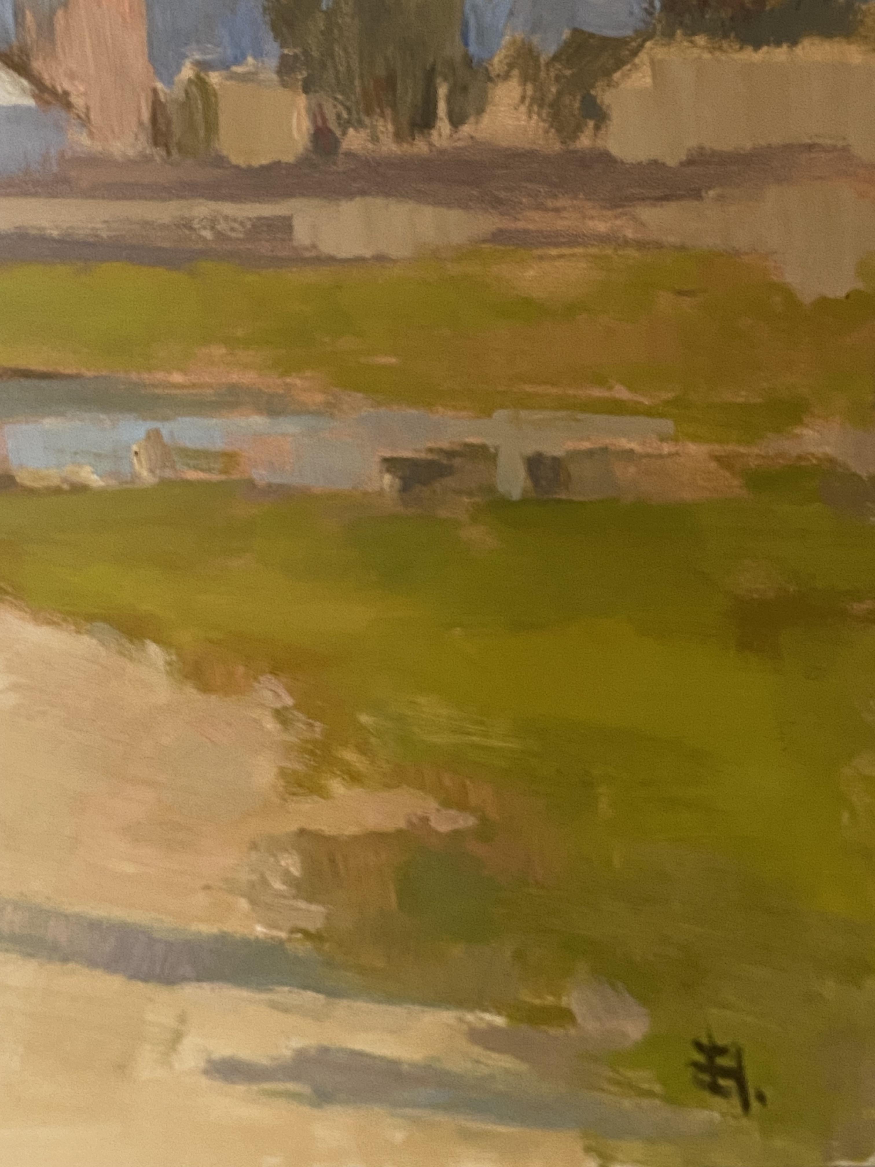 The landscape painting 