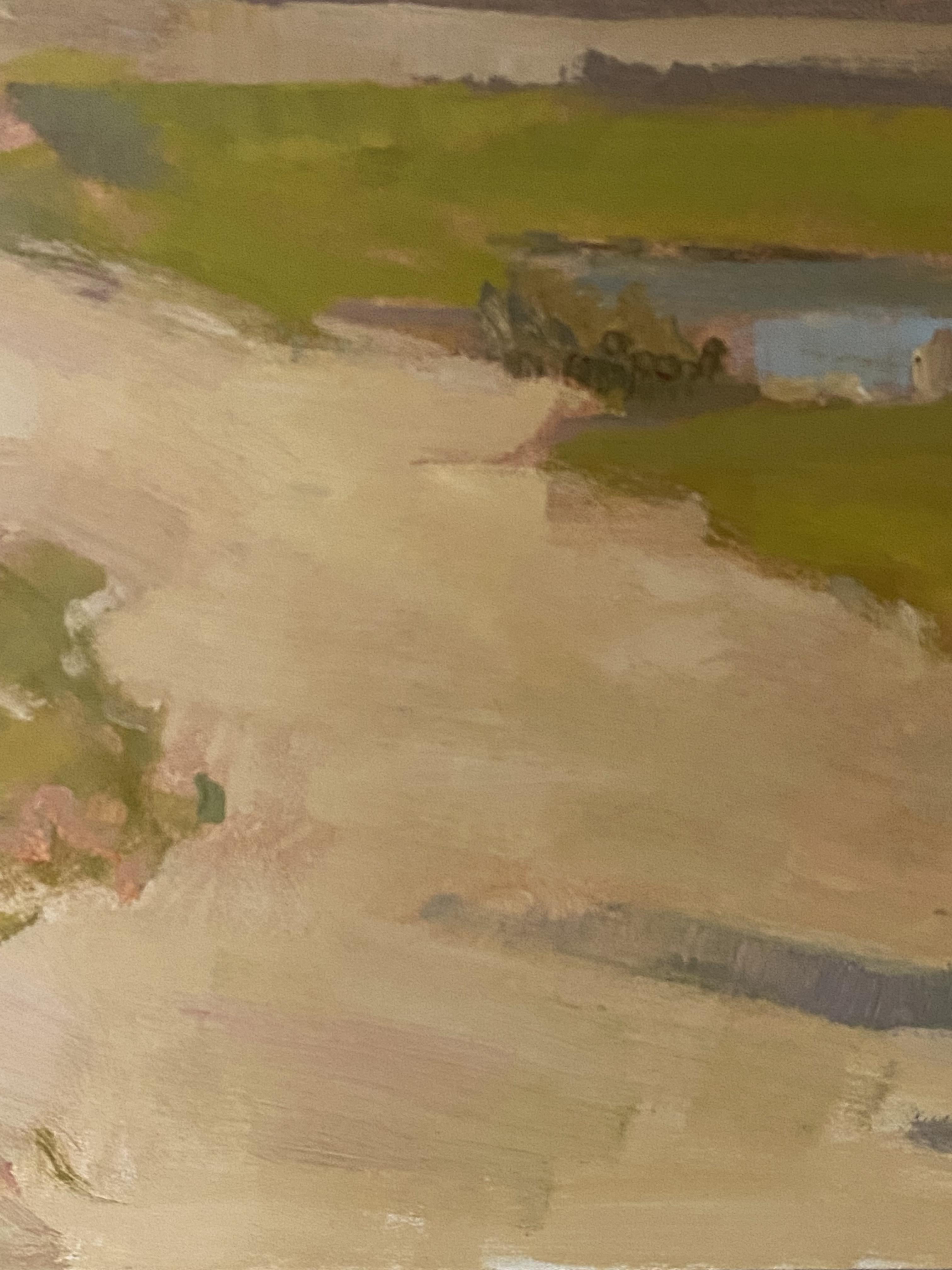 „Silent path“, oil painting, landscape, wall art, country side, impressionism For Sale 1
