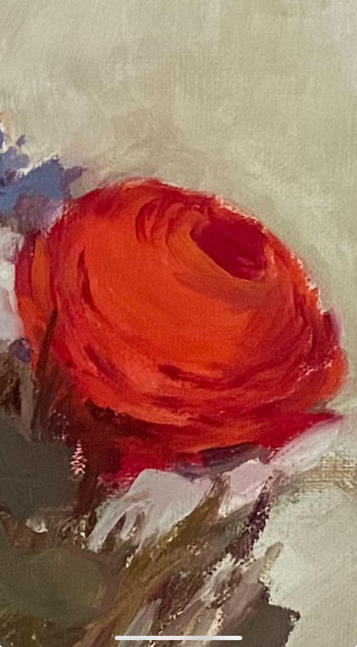 Spring flowers, oil painting, interior, flowers, bright colours, bouquet For Sale 1