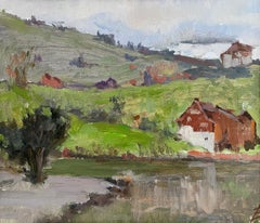 Primavera en Werdenberg, Impresionismo, paisaje, pintura al óleo, bellas artes, interior