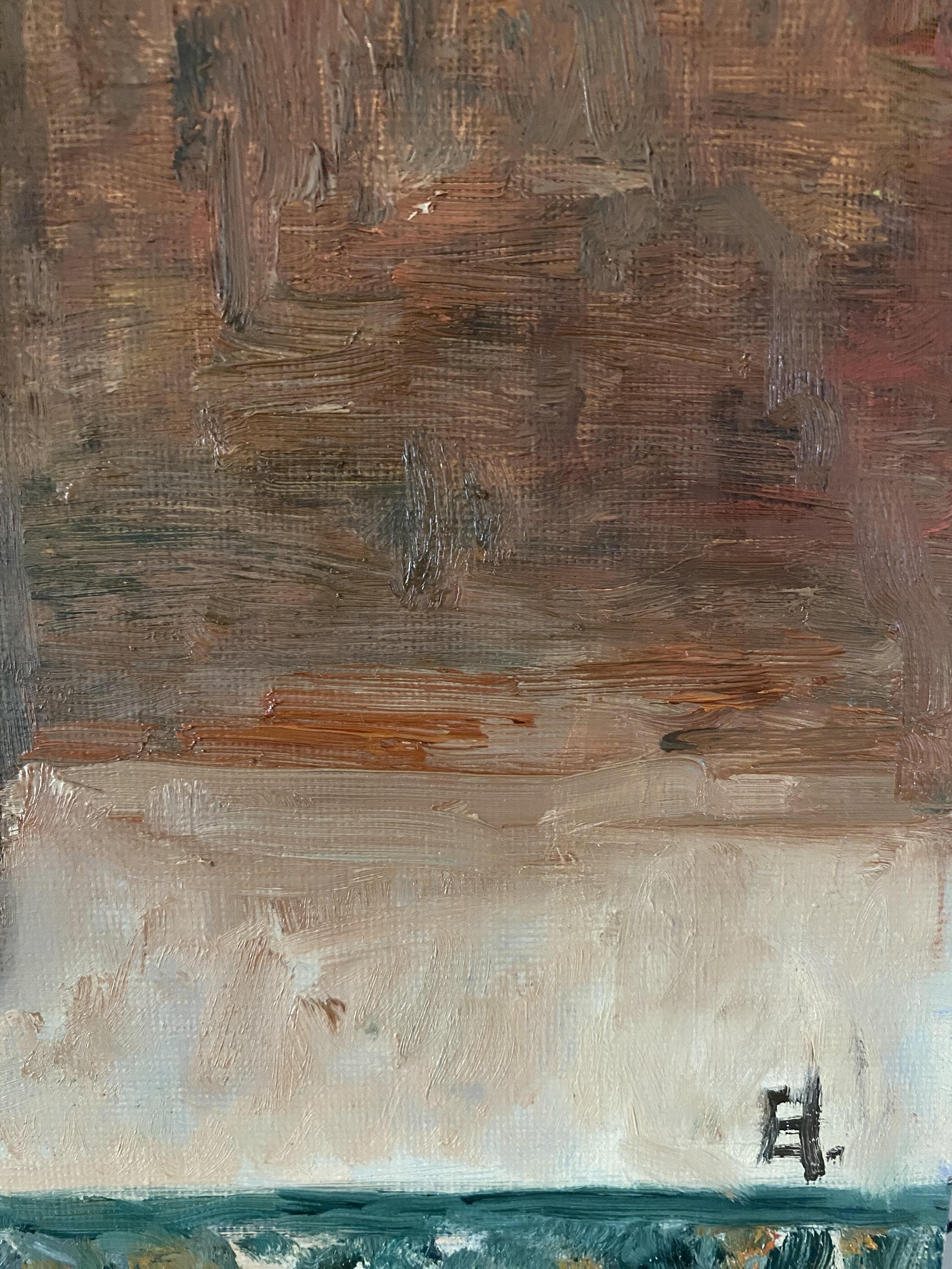 Stillleben mit Gerbera und Rosen Öl auf Leinwand Impressionismus Kunst Blumen im Angebot 2