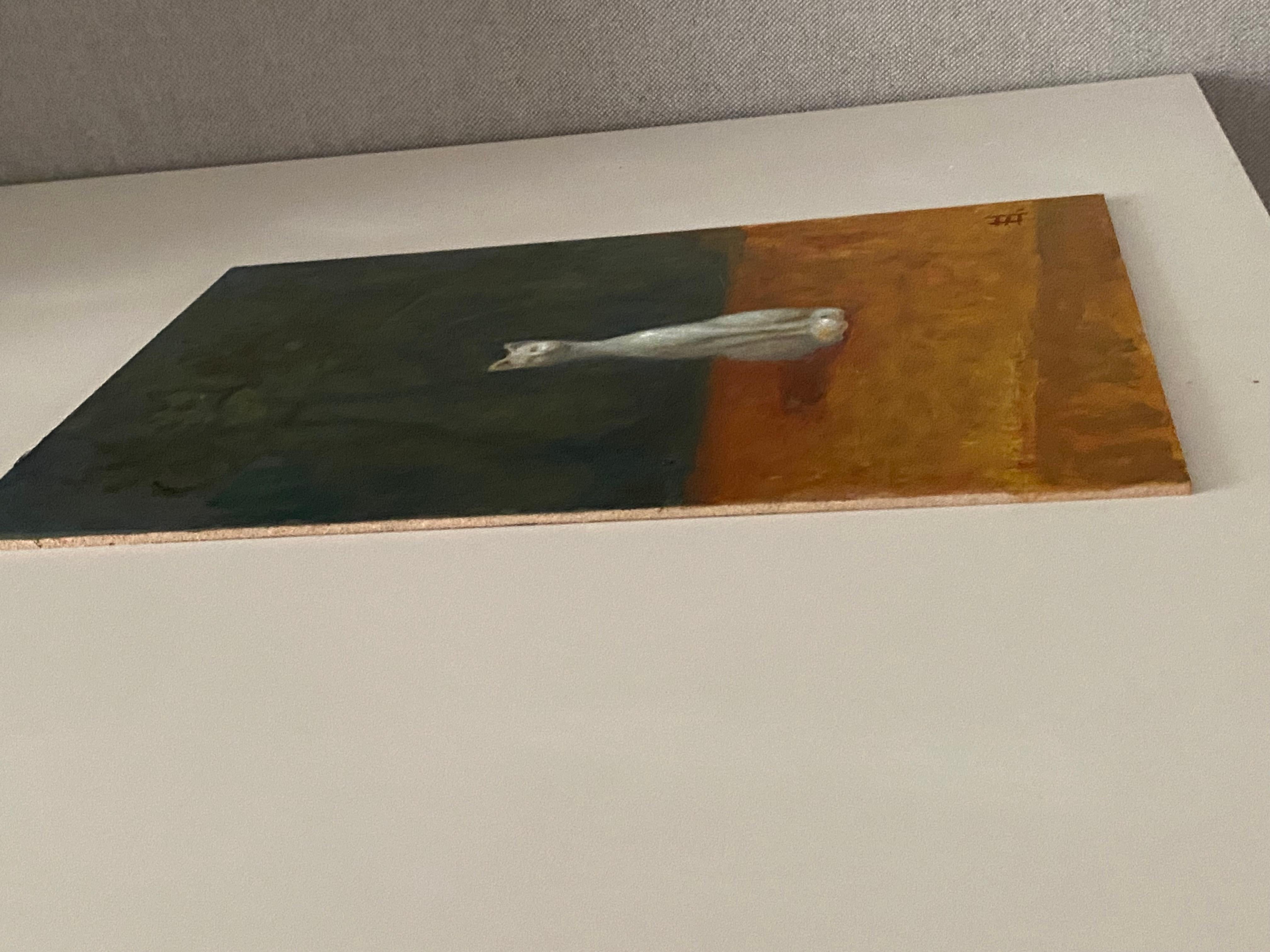 Stilleben mit weißer Katze Ölgemälde original feine Kunst Realismus poetische Kunstwerk im Angebot 4