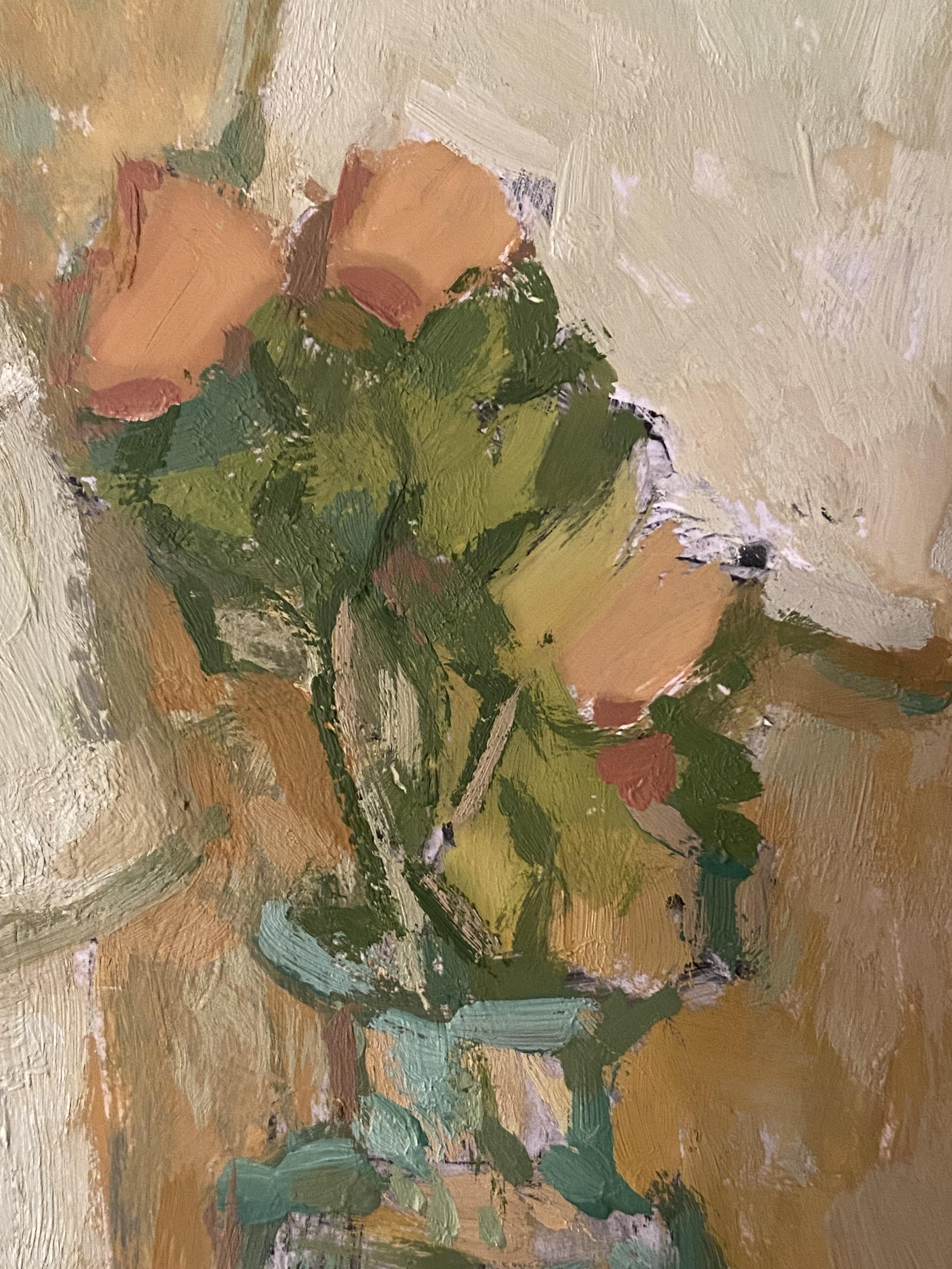 Die Geometrie der Erinnerung 1, Ölgemälde Impressionismus, zeitgenössischer Realismus (Braun), Still-Life Painting, von Elena Bulatova