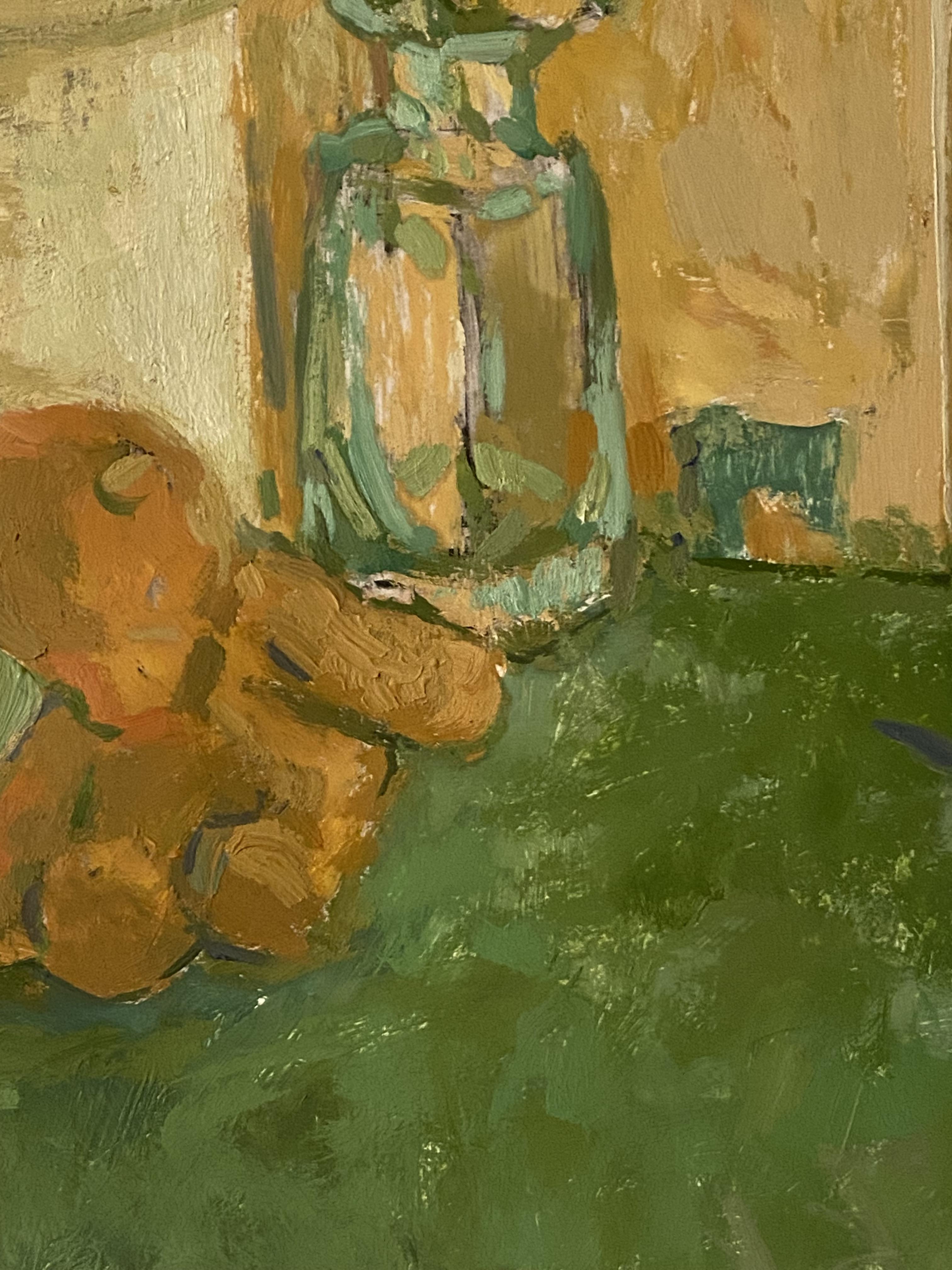 Die Geometrie der Erinnerung 1, Ölgemälde Impressionismus, zeitgenössischer Realismus im Angebot 1