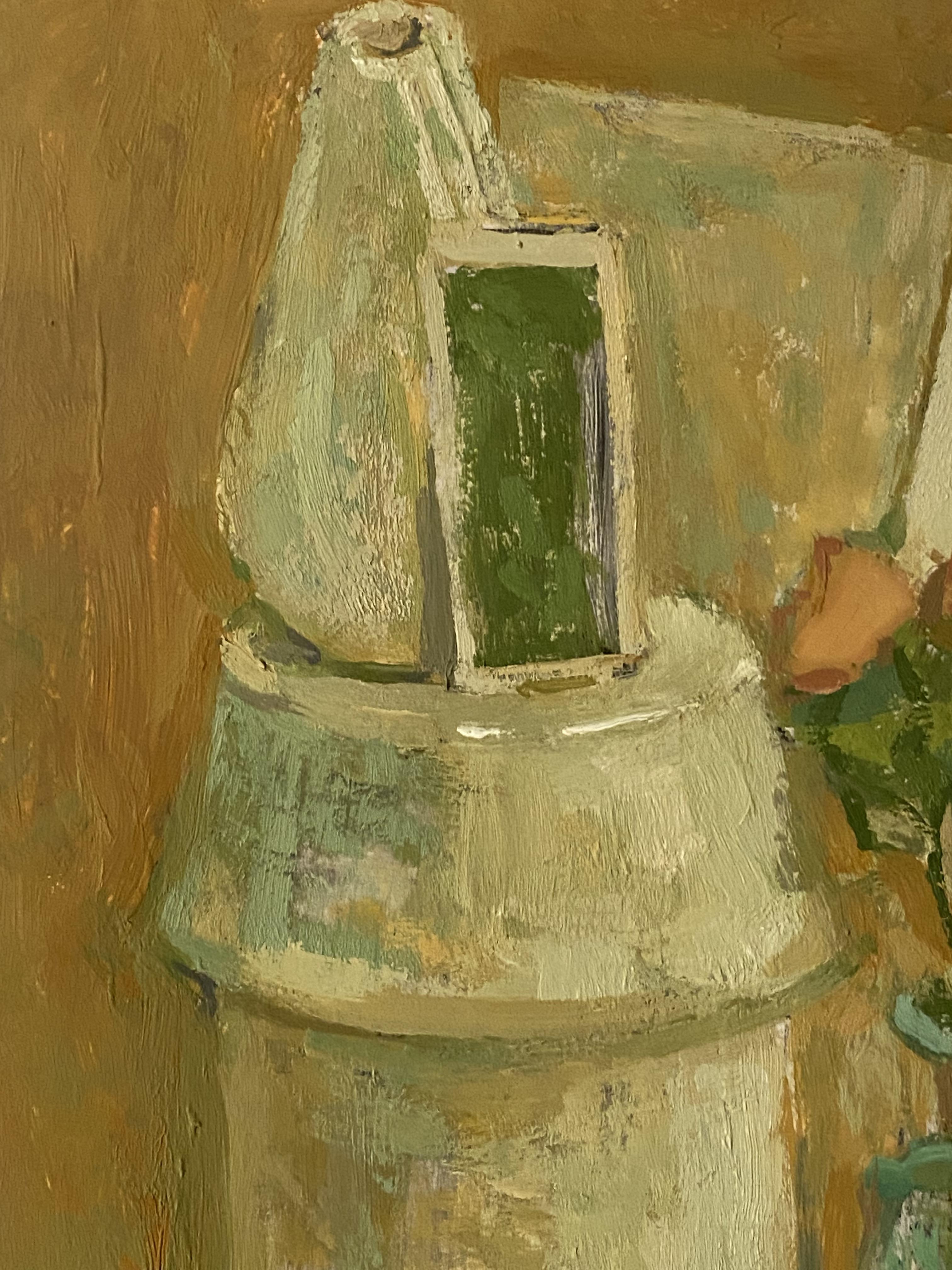 Die Geometrie der Erinnerung 1, Ölgemälde Impressionismus, zeitgenössischer Realismus im Angebot 2