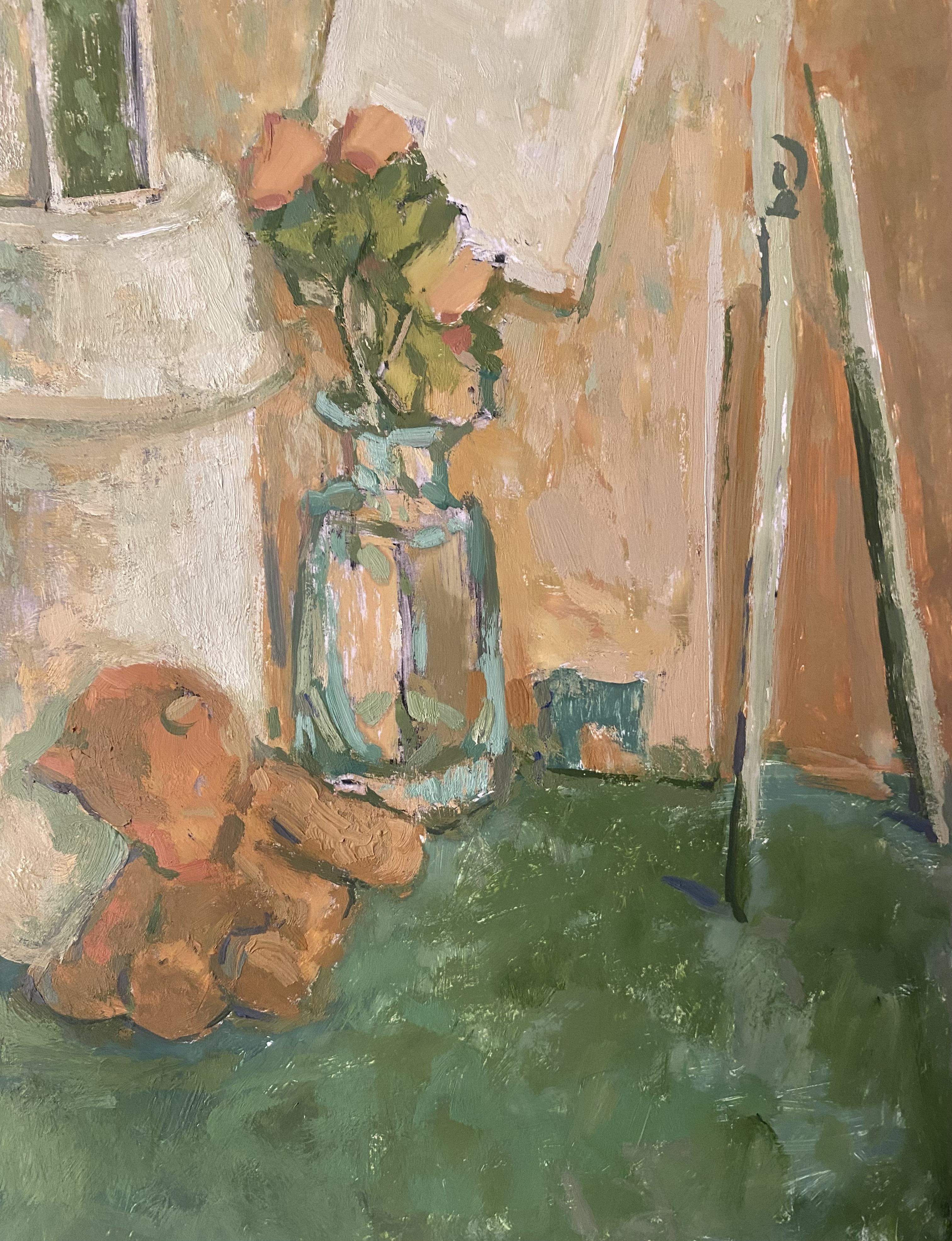 Die Geometrie der Erinnerung 1, Ölgemälde Impressionismus, zeitgenössischer Realismus im Angebot 5