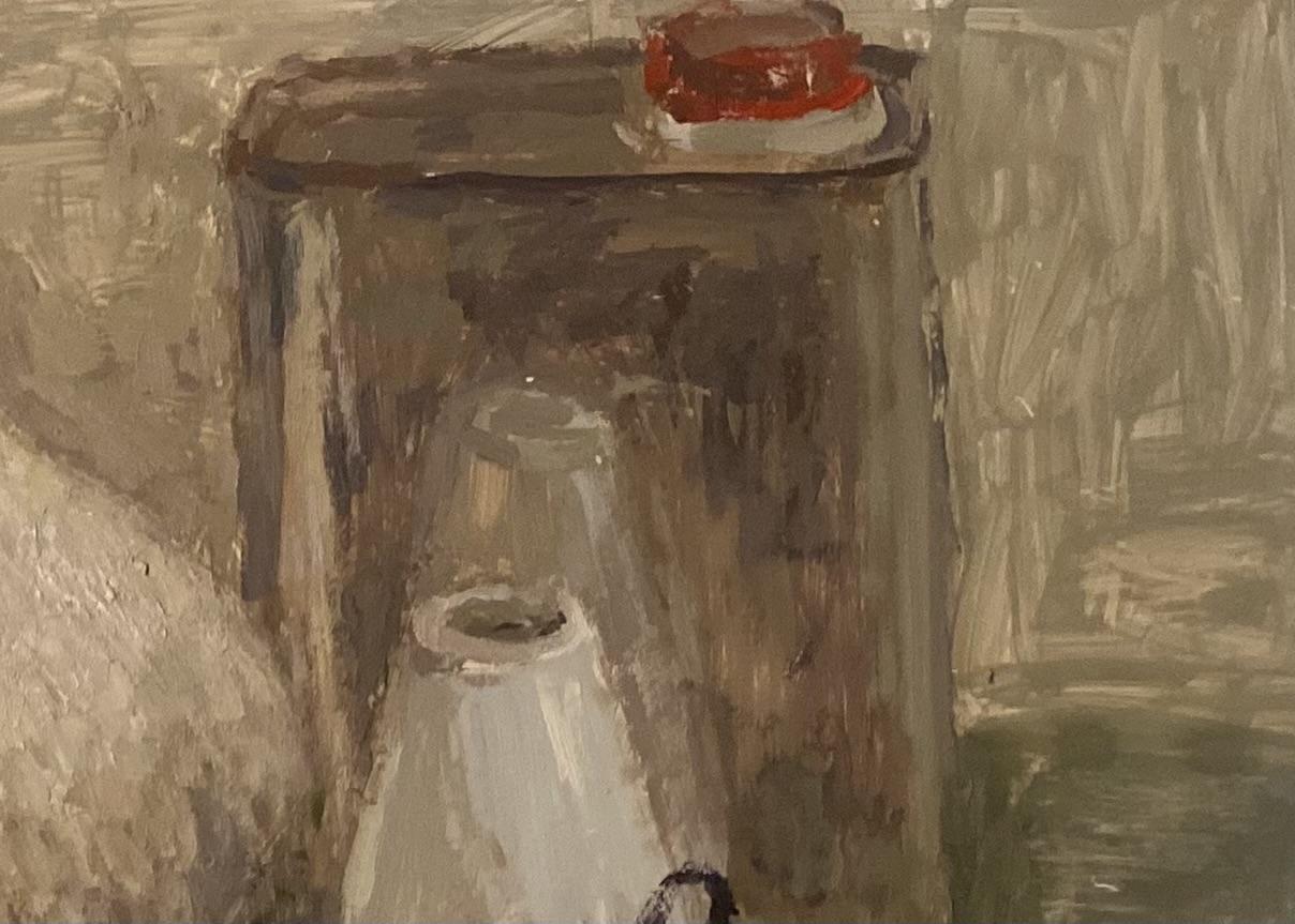 The Weight of Simple Things, still life, oil on paper, impressionism im Angebot 3