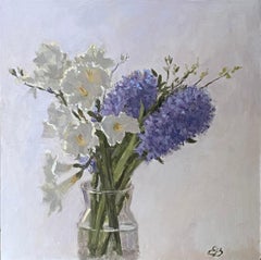 „Whispering of spring“, oil painting, floral still life, home decor, flowers