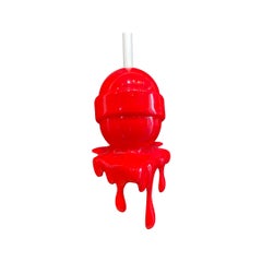Red Corner Drip Lollipop