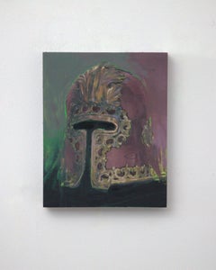 "Alla Veniziana" (2025) Nature morte d'une armure médiévale, peinture à l'huile
