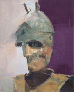 "Bionic Solder" (2023) - Original Armor Still-Life Painting by Elena Burykina