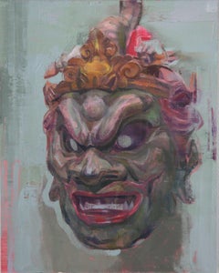 "Dragon King" (2024) - Realist Japanese Armor Still-Life Oil Painting