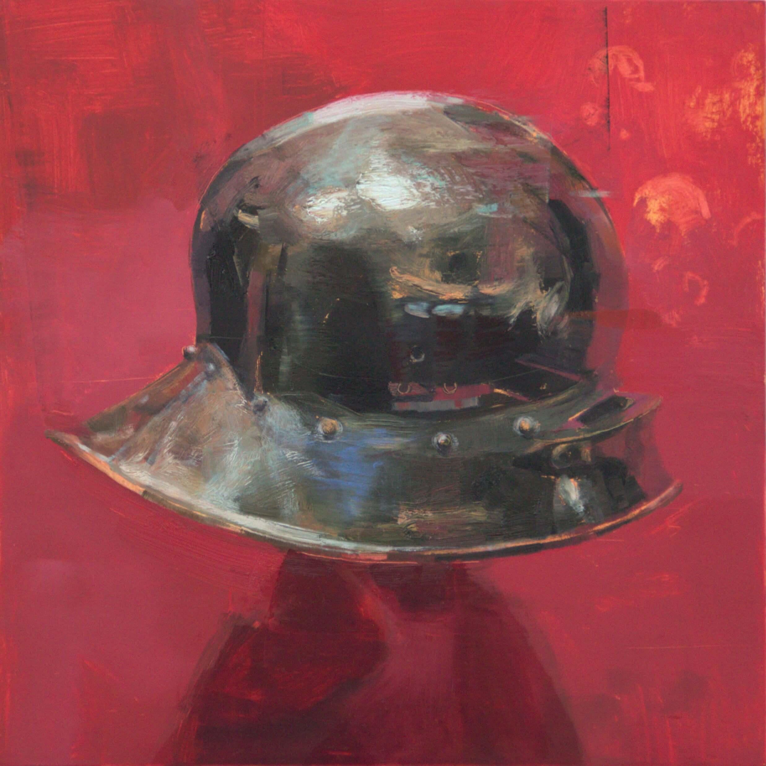"Helm für den Geist" (2023) - Original-Stilllebengemälde von Elena Burykina