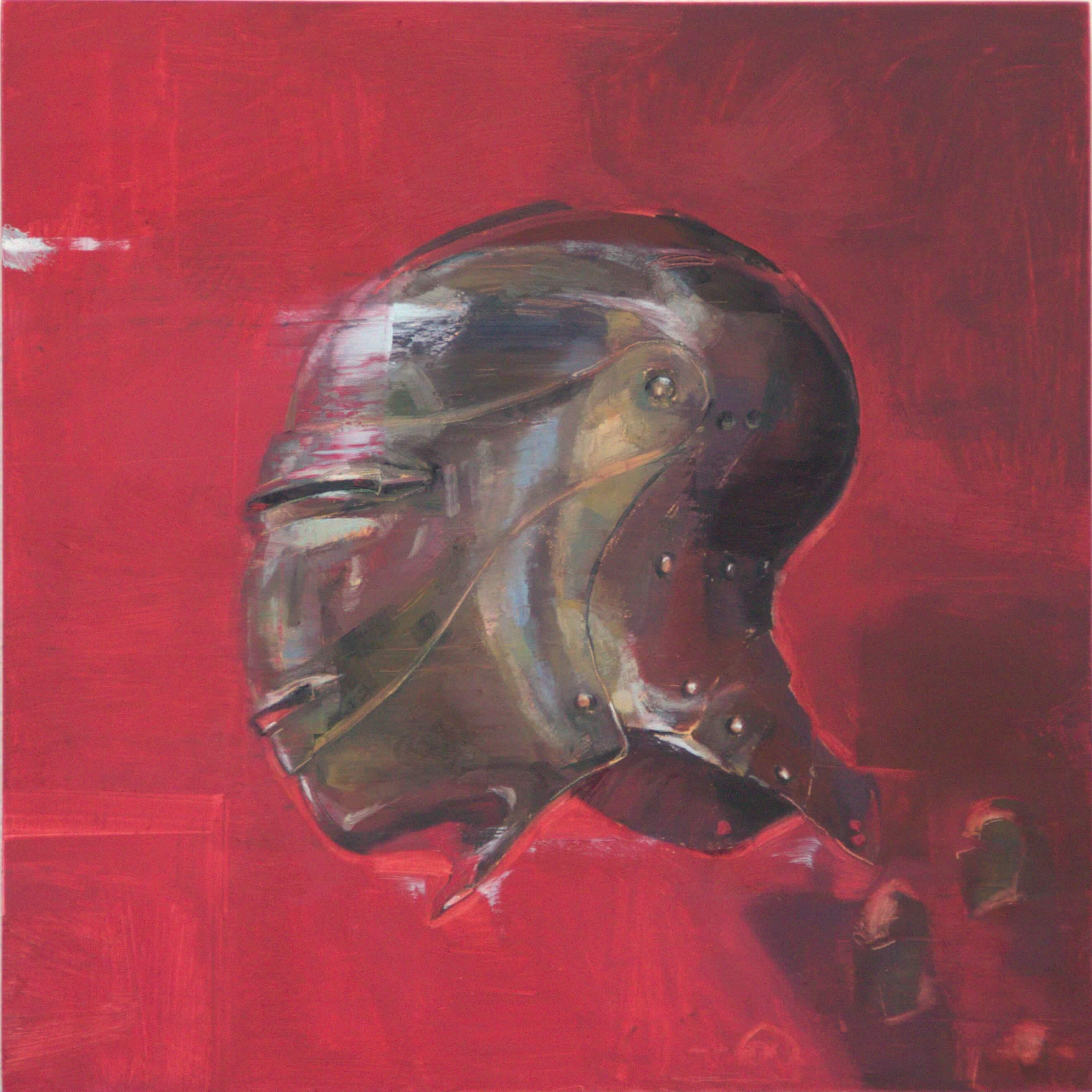 "Iron Man existiert" (2023) - Original-Stillleben-Gemälde von Elena Burykina