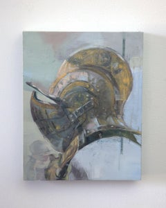 "Medieval Rhinoceros" (2025) Still-Life of Renaissance Armor, Oil Painting