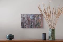 "Parley (dittico)" (2025) Natura morta di armature medievali, pittura a olio