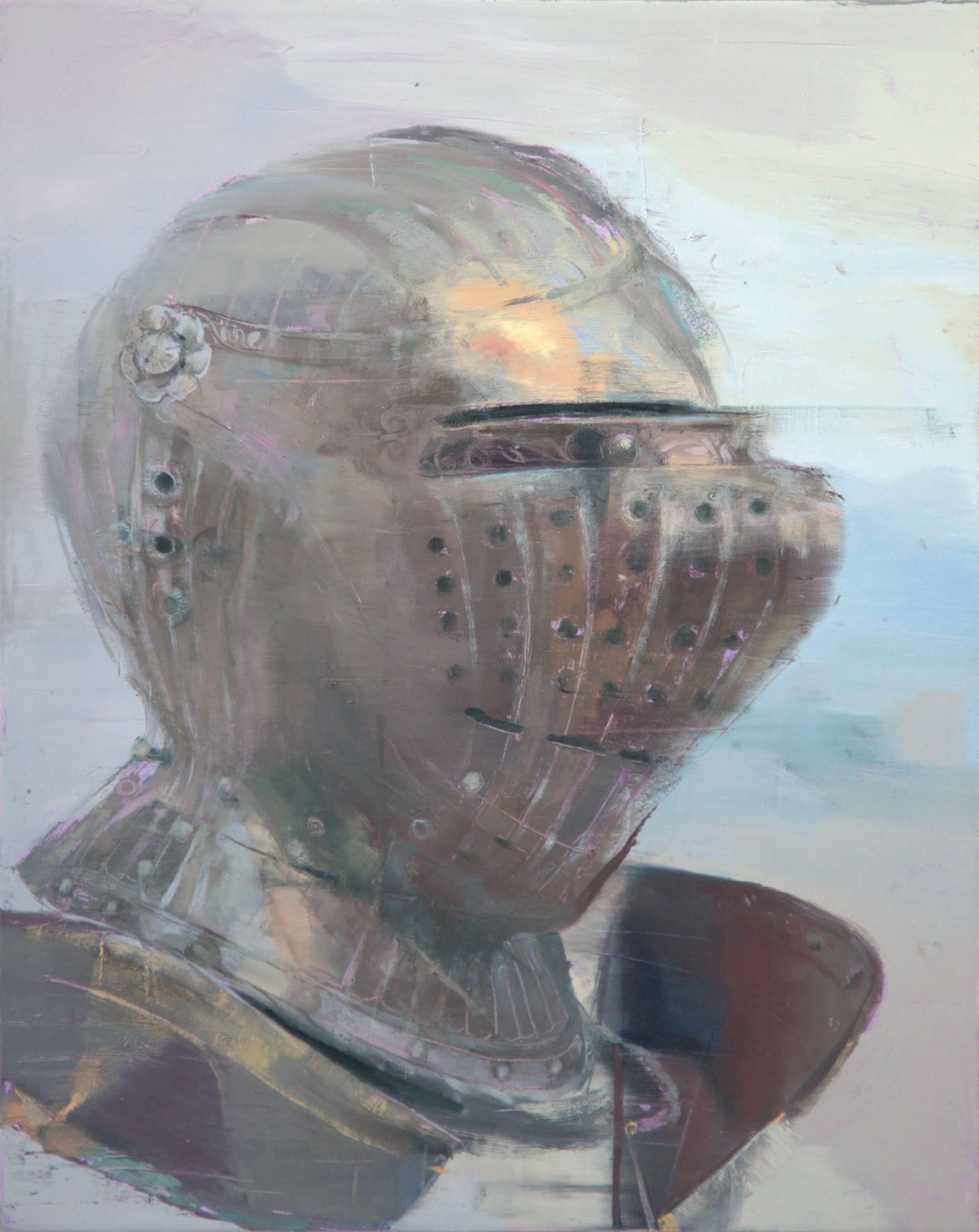 "Pearly Shell" (2025) Still-Life of Renaissance Armor, Oil Painting