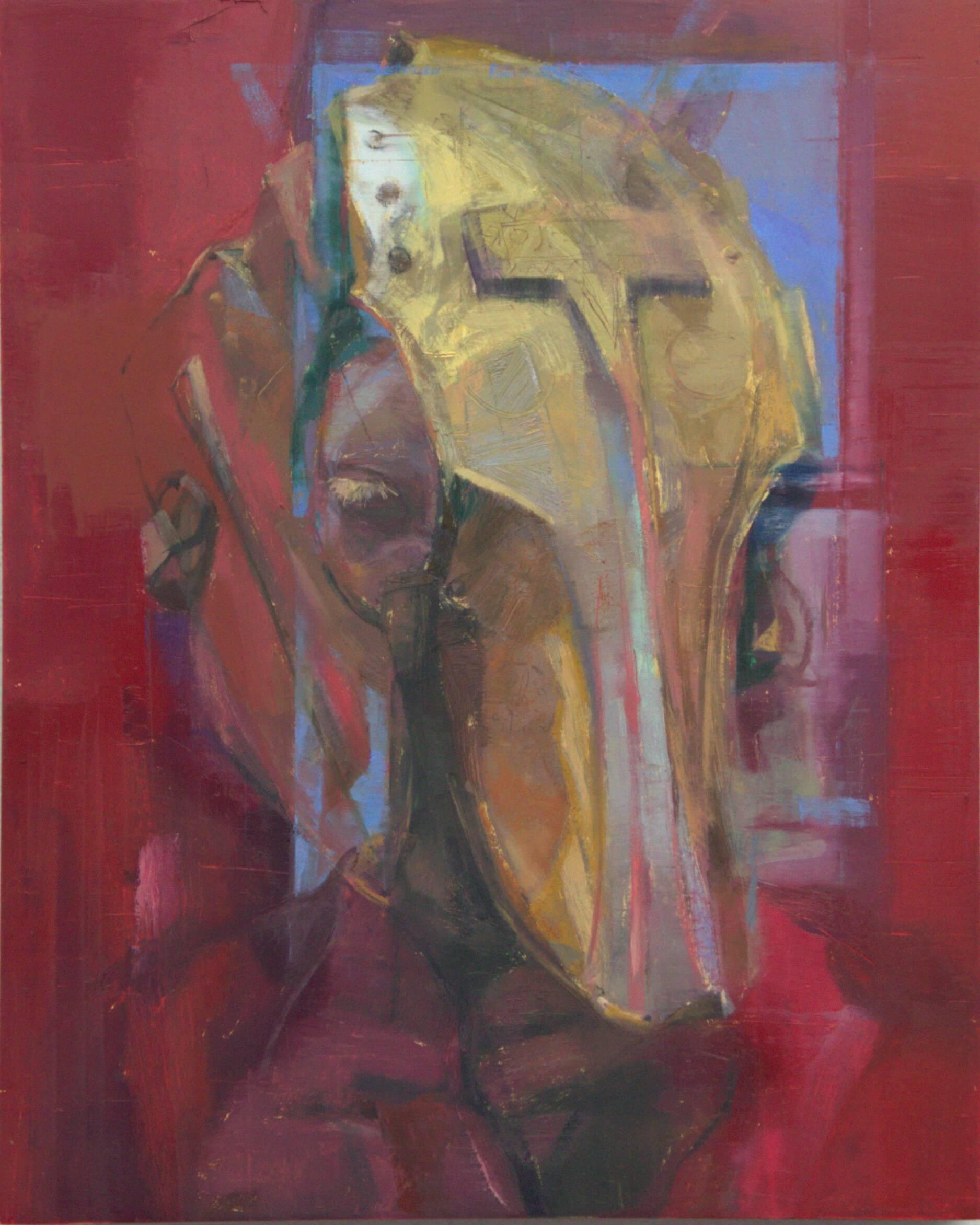 "Phantom" (2025) Still-Life of Medieval Armor, Oil Painting on Panel