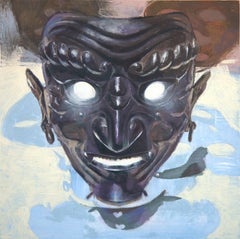 "Sonem" (2023) - Japanese Armor Realist Still-Life Oil Painting