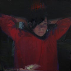 "The Big Mirror 1" (2023) - Original Portrait Painting by Elena Burykina