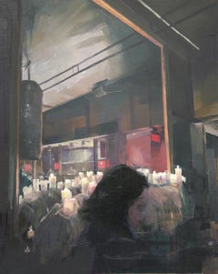 "The Big Mirror" - Original Painting by Elena Burykina
