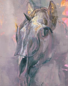 "Unicorn Style" (2025) Still-Life of Medieval Armor, Oil Painting