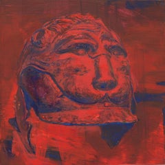 "Wildes Tier" (2025) Stillleben einer mittelalterlichen Rüstung, Ölgemälde