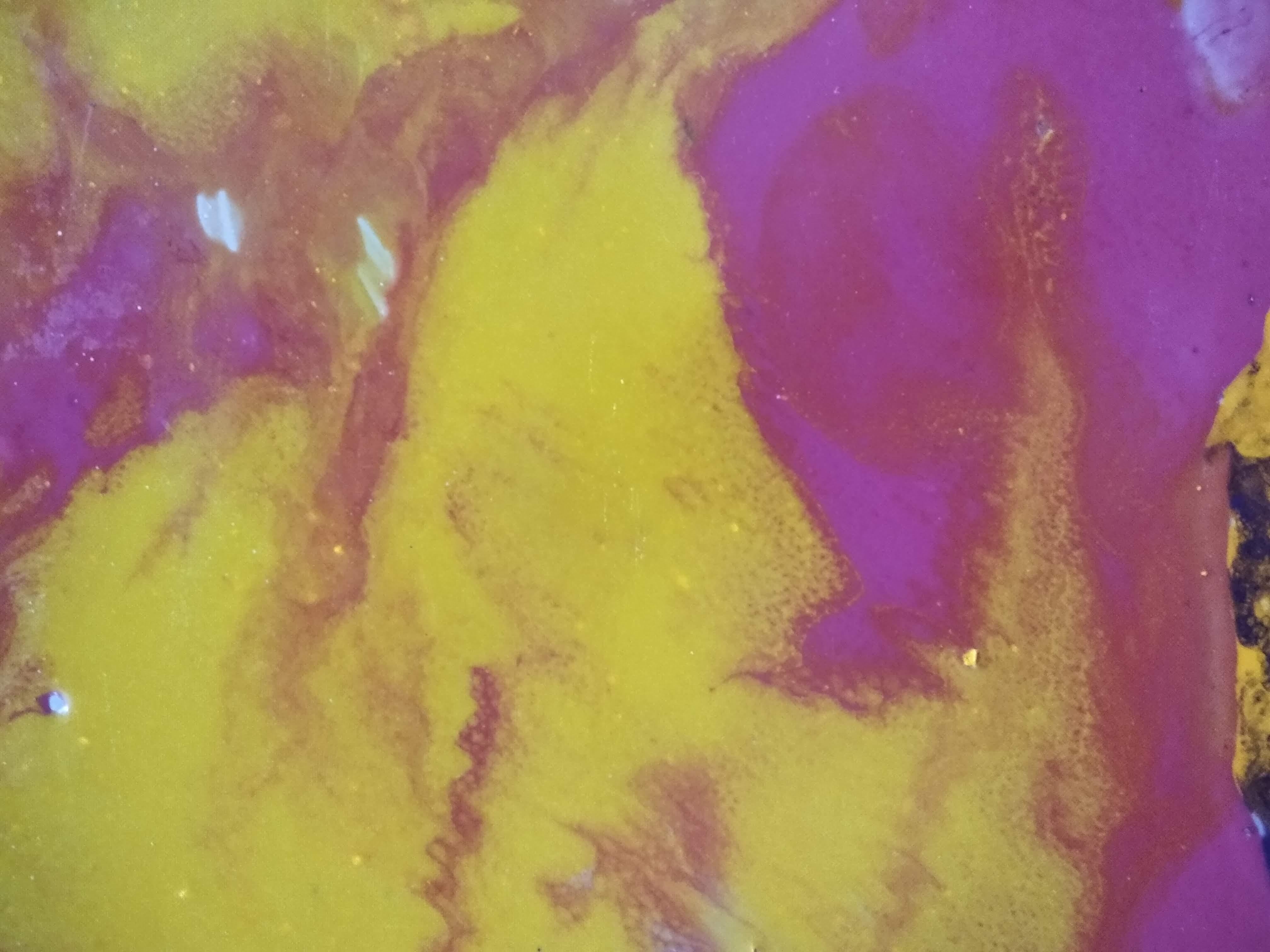 La fuerza del ocaso - Abstract Painting Marrone di Elena Cenarro 