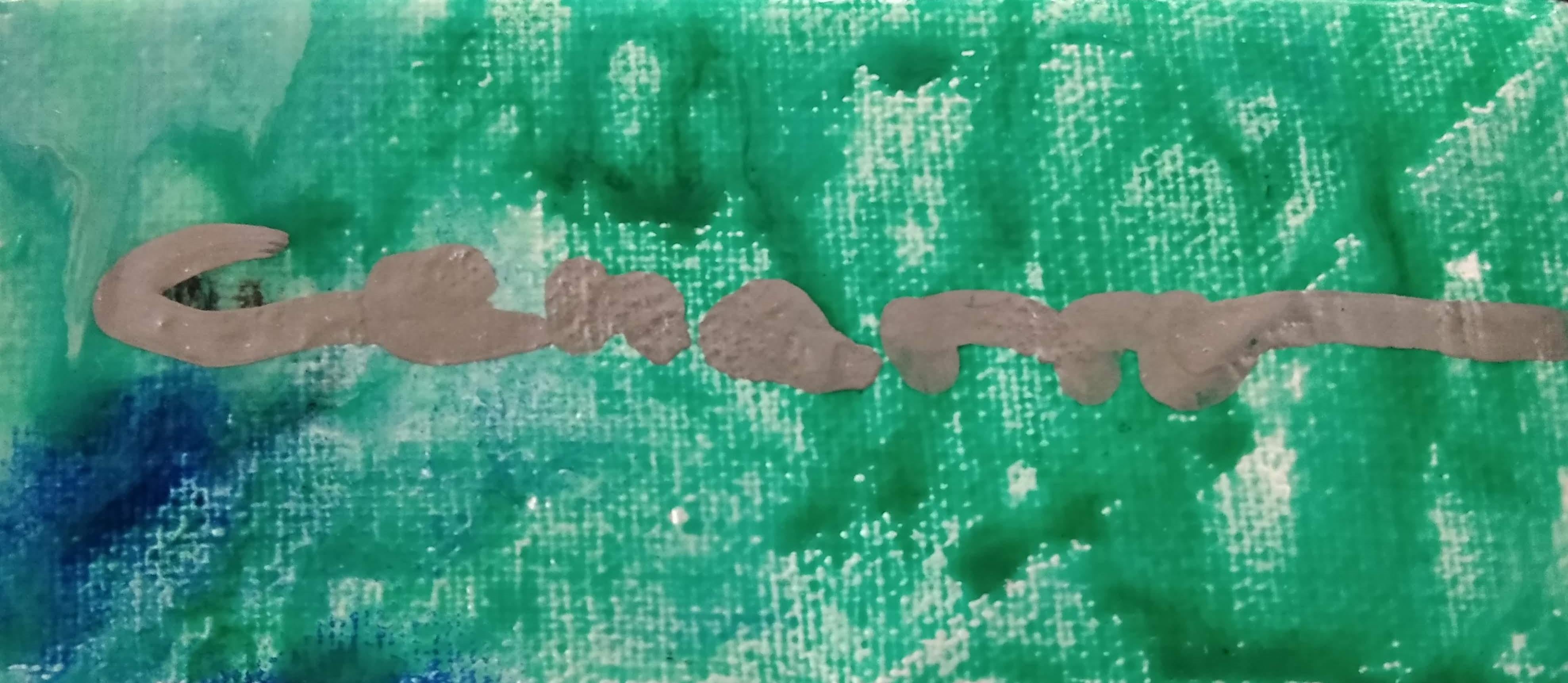 Senza titolo - Abstract Painting Blu di Elena Cenarro 