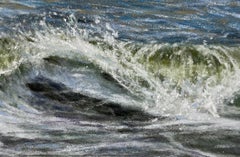 "Ocean I" Peinture originale d'Elena Degenhardt, paysage marin au pastel