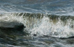 "Ocean II" (2022) Original Painting by Elena Degenhardt, Pastel Seascape
