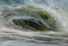 "Ocean III" (2022) Peinture originale d'Elena Degenhardt, paysage marin au pastel