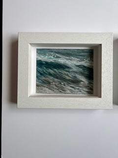 "Fragmentaciones de olas Plein Air" Pintura original de Elena Degenhardt, Paisaje marino