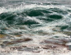 "Plein Air Wave Fragmentations VI" (2022) Original Painting by Elena Degenhardt